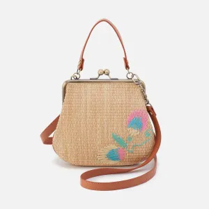 Alba Crossbody In Woven Straw - Natural Straw