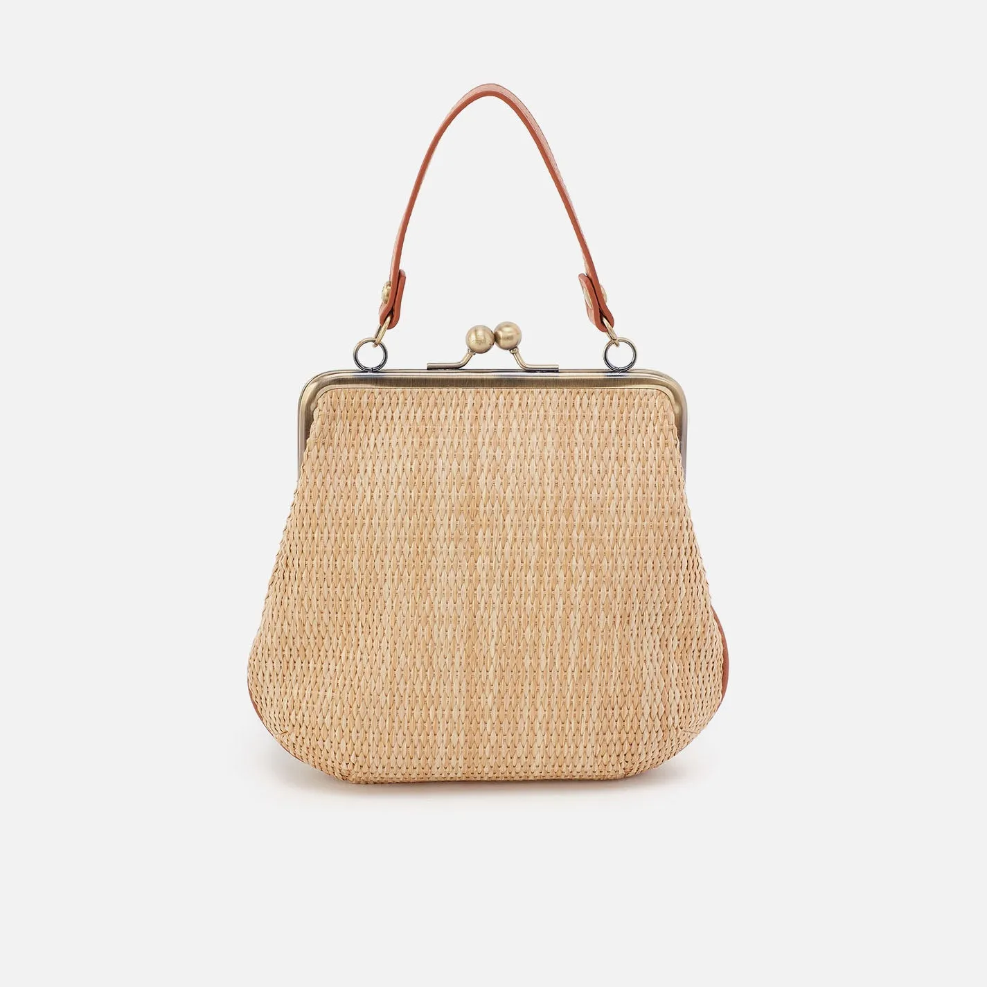 Alba Crossbody In Woven Straw - Natural Straw
