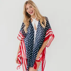 American Women USA Flag Kimono