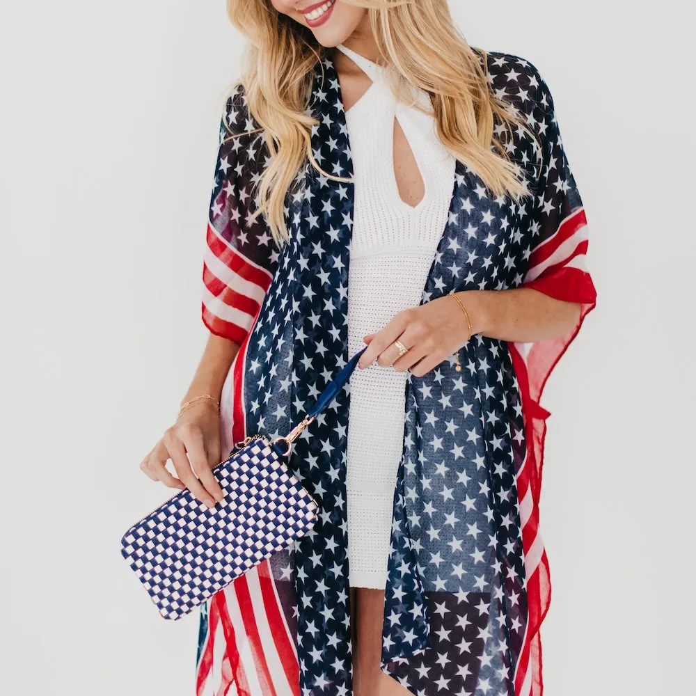 American Women USA Flag Kimono