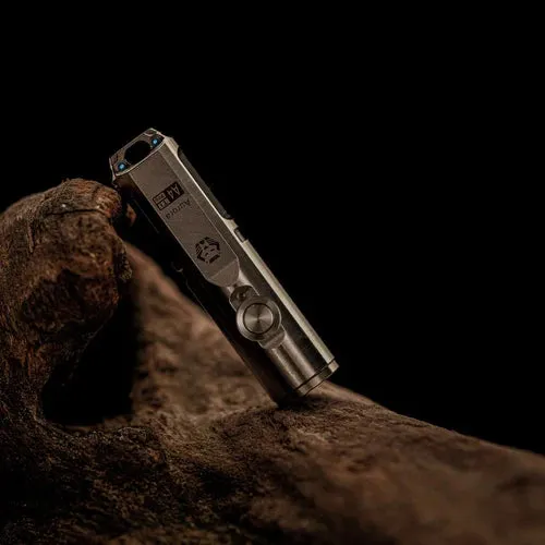 Aurora A4Pro USB-C Titanium Keychain Flashlight | Gen 4