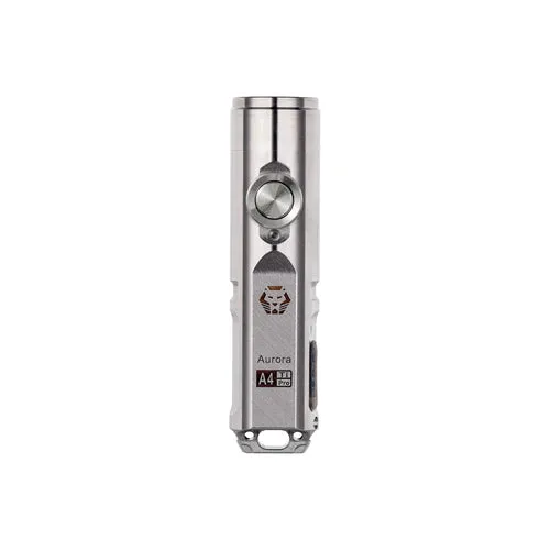 Aurora A4Pro USB-C Titanium Keychain Flashlight | Gen 4