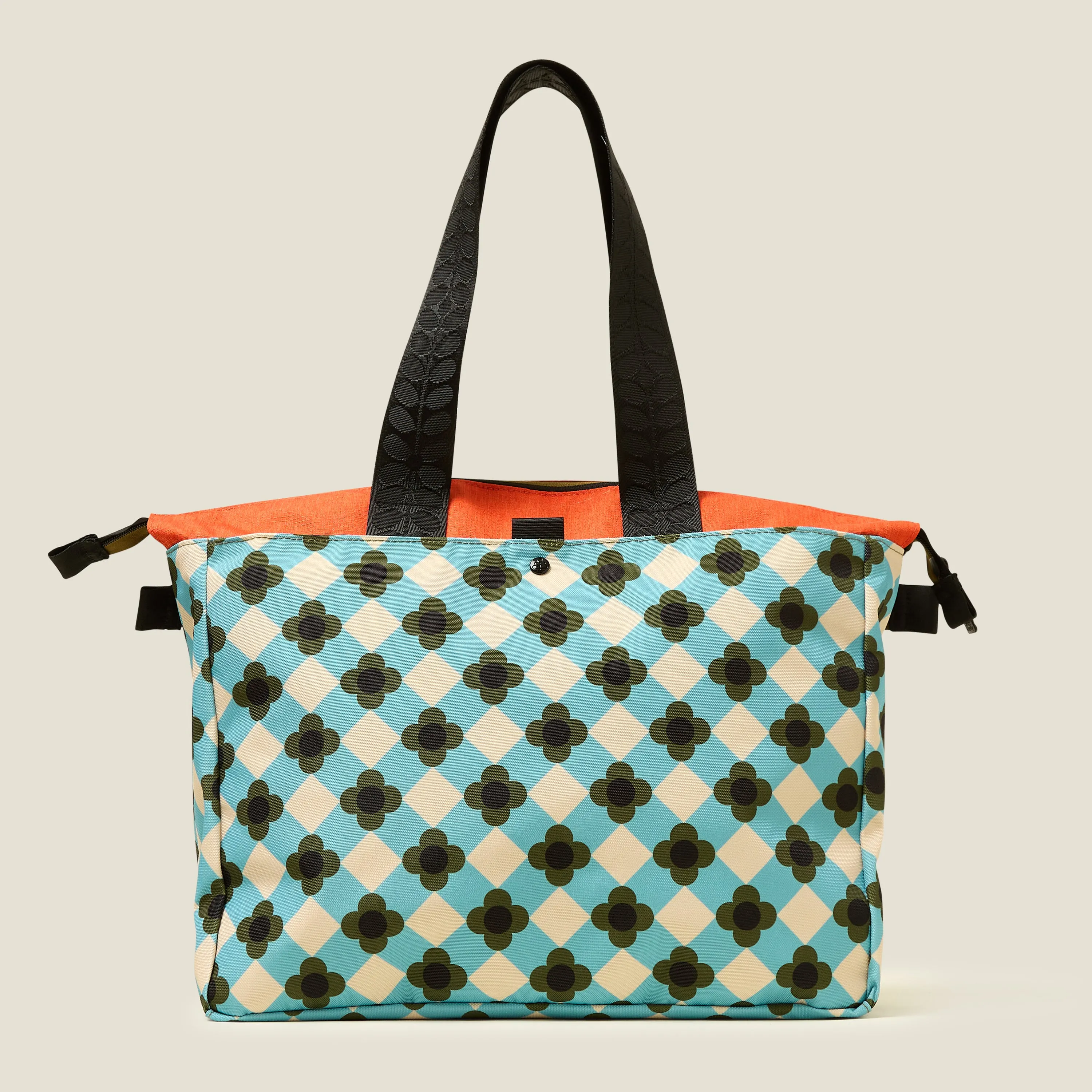 Axis Tote - Flower Check Ziggurat