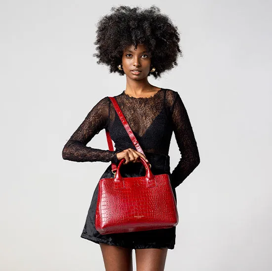 Bella Croco 12 - Dark Red