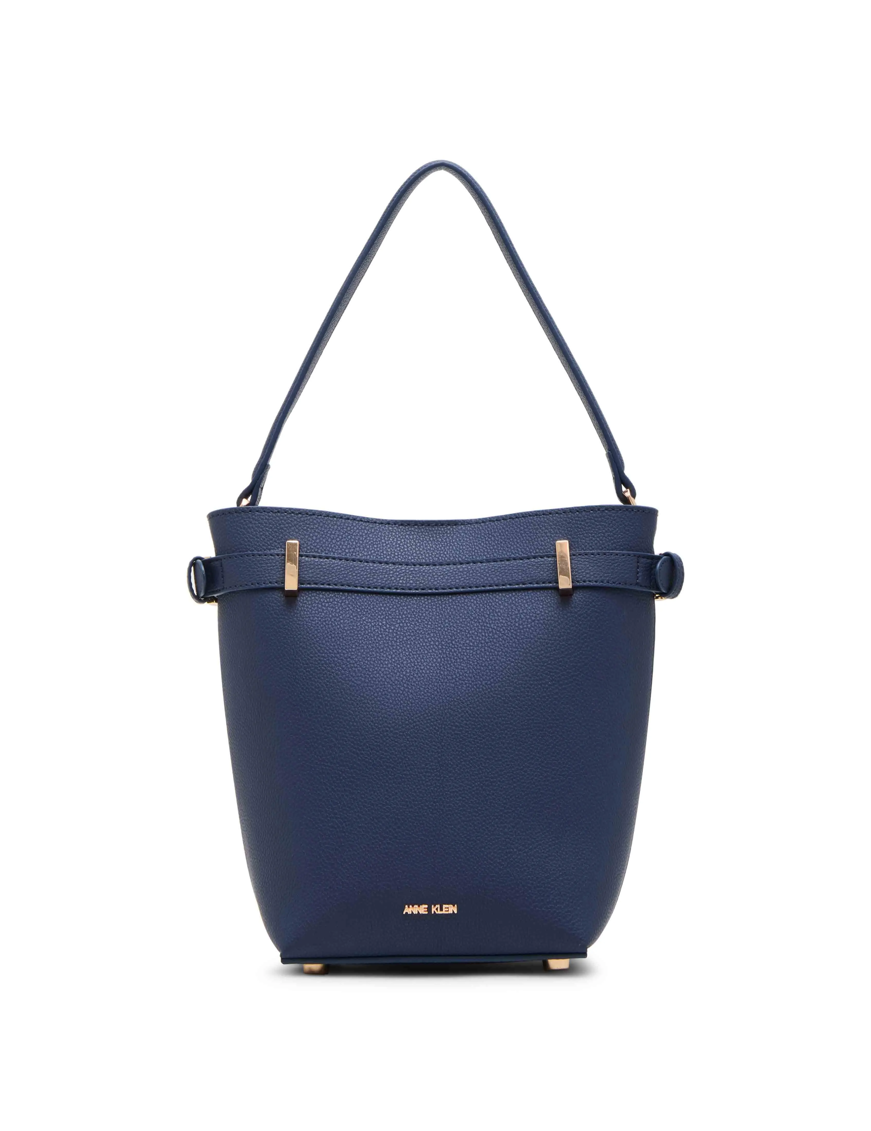 Belted Buckle Bucket with Convertible Strap