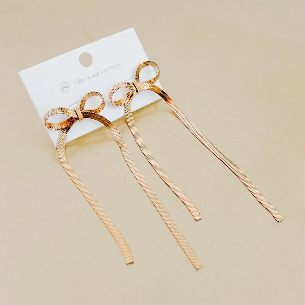Blair Bow Earrings - WATERPROOF