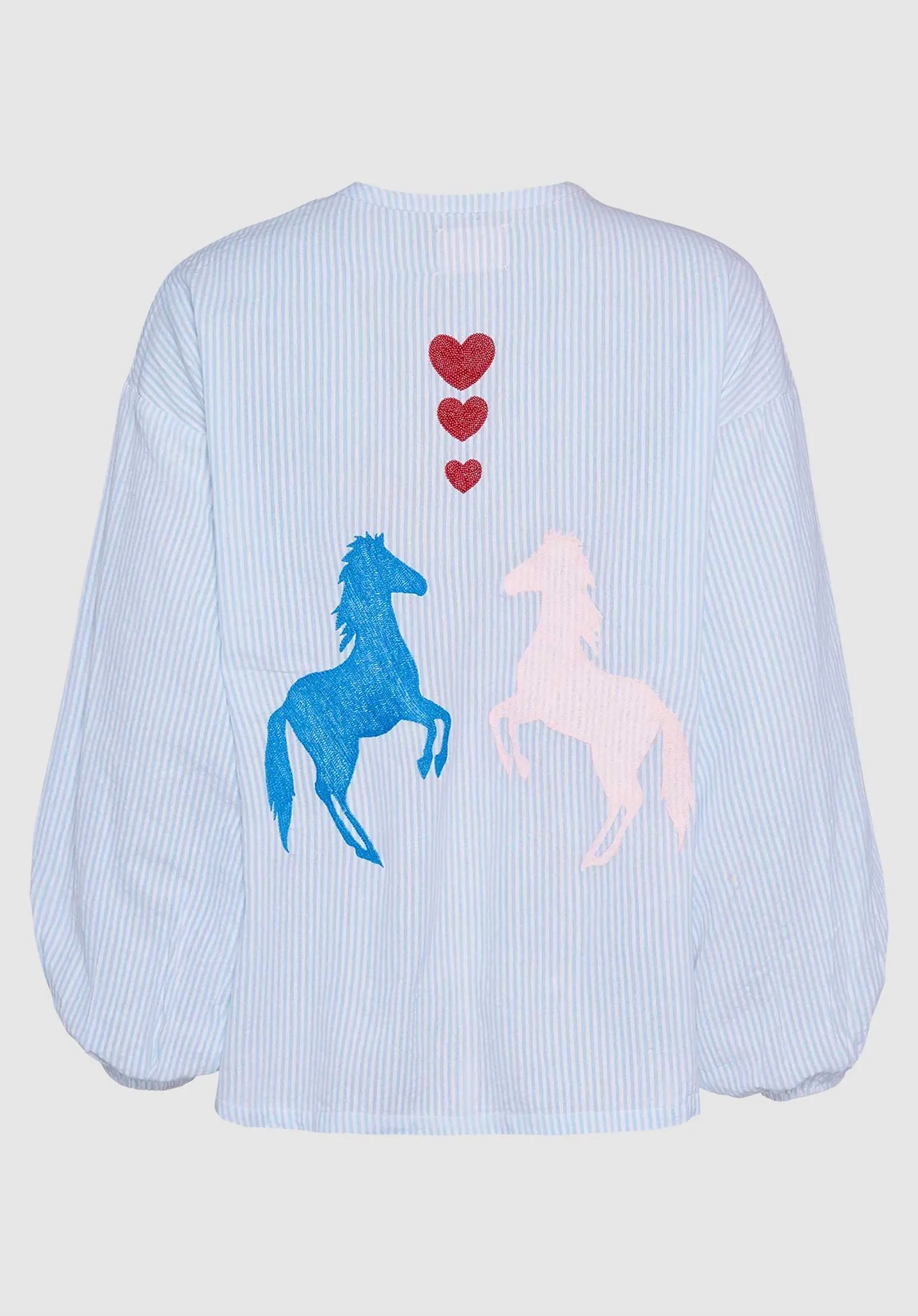 Blouse Se1432 Caro Shirt Cashmere-Blue