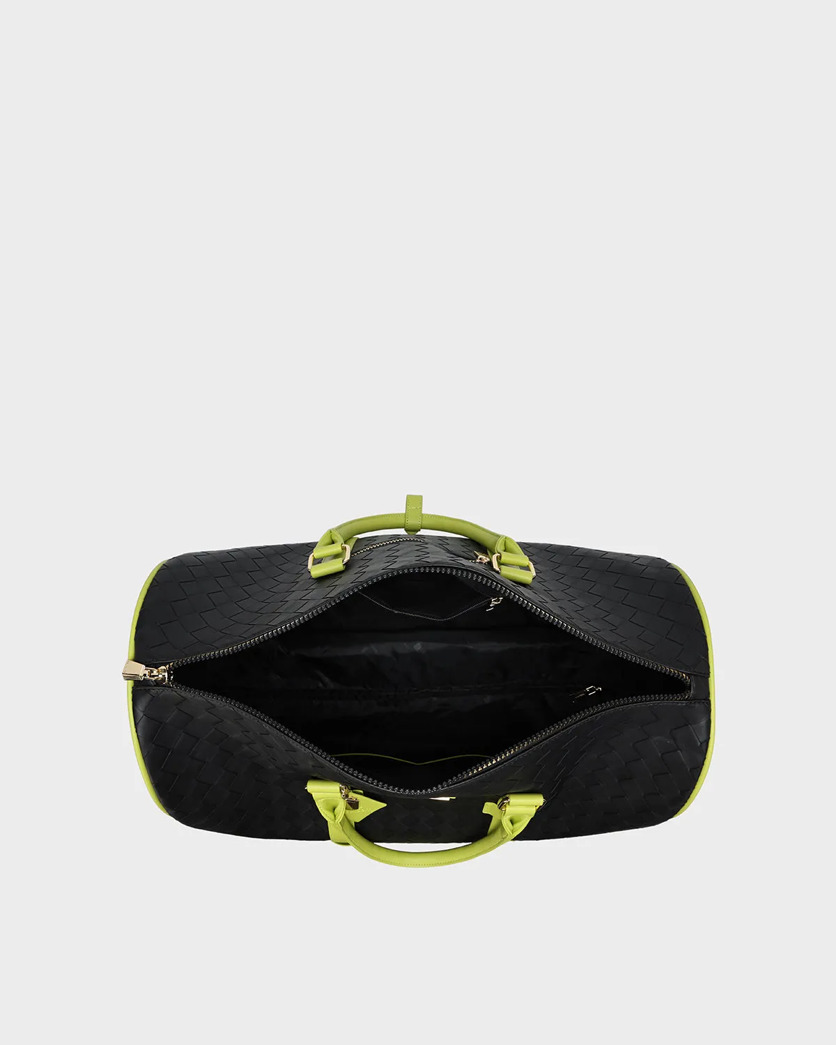 Bodega Rolling Travel Set in Black & Slyme