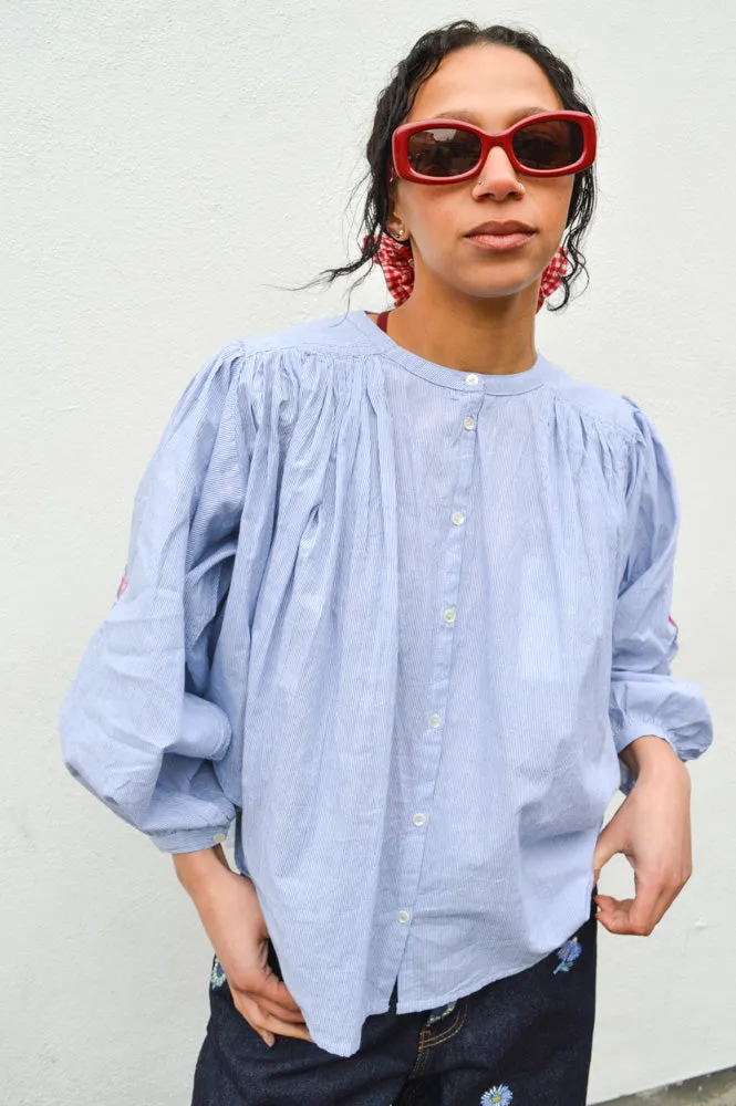 By-Bar Becky Indi Grey Blouse
