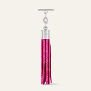 Capsule Tassel | Paradise Petal with Silver hardware