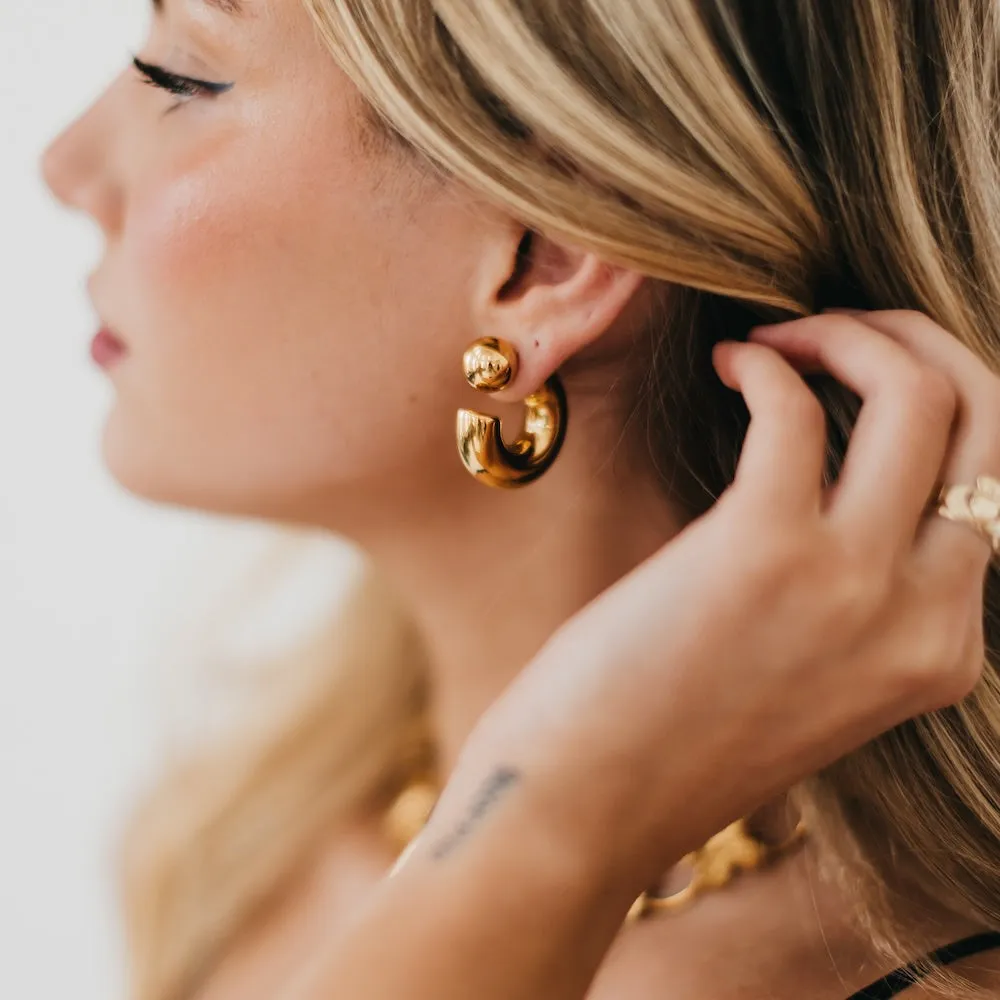 Caroline Hoop Earrings - WATERPROOF