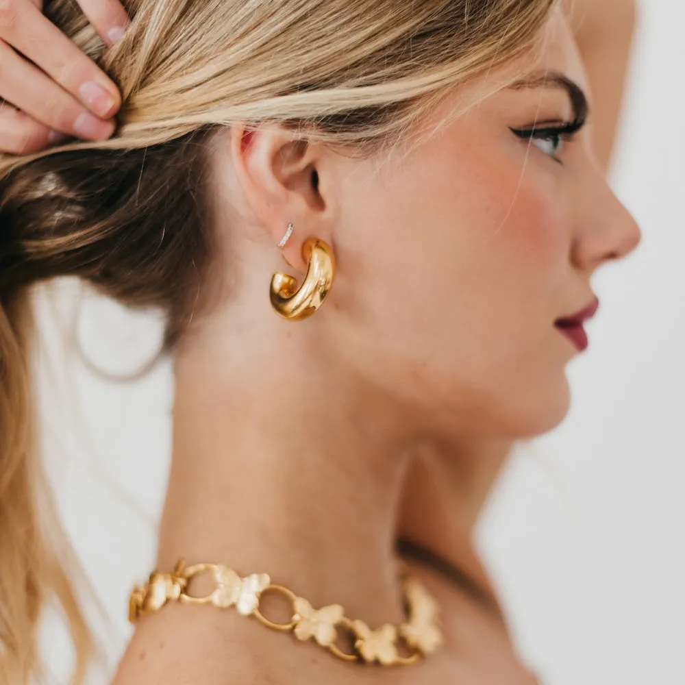 Caroline Hoop Earrings - WATERPROOF