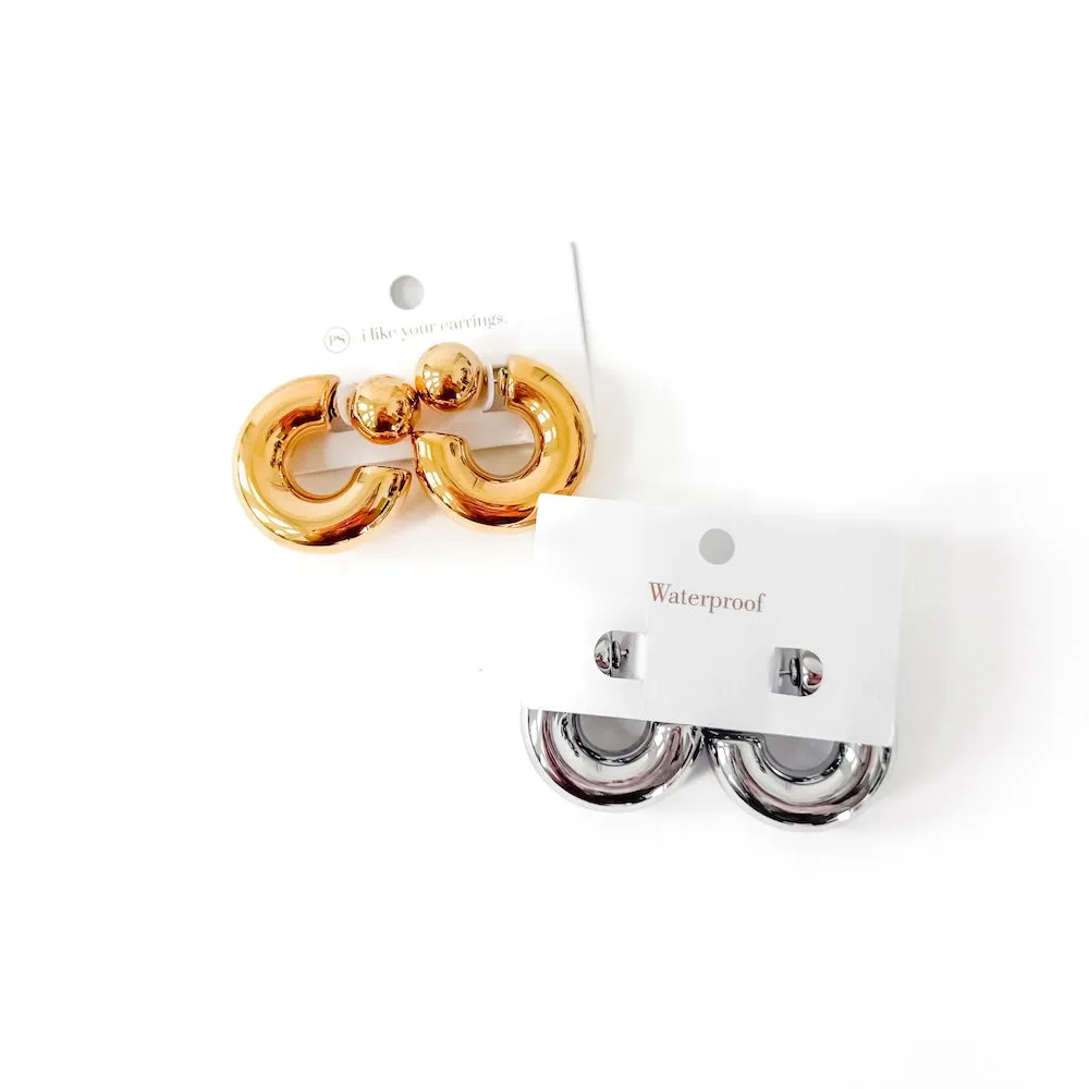 Caroline Hoop Earrings - WATERPROOF