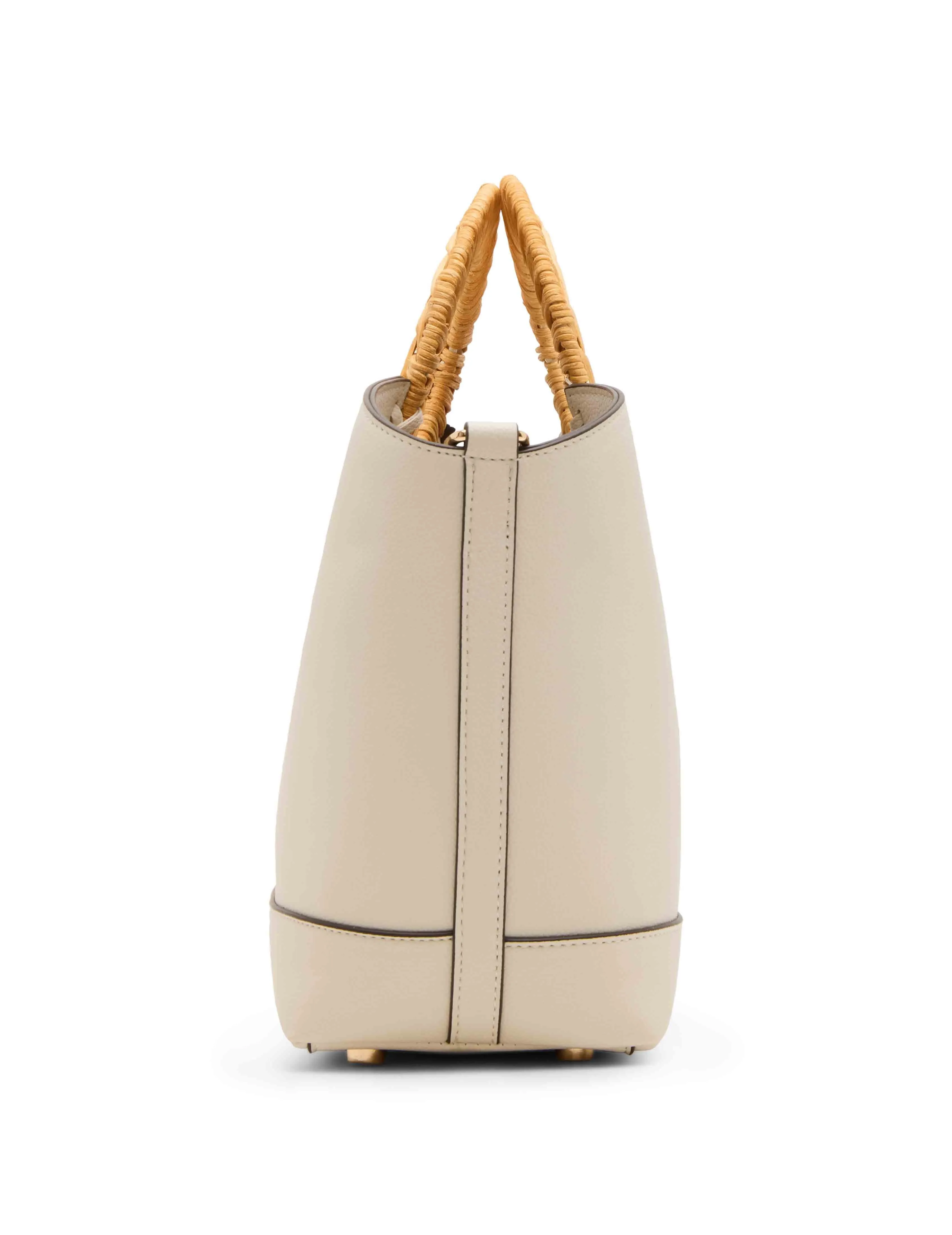Circle Handle Tote With Convertible Strap