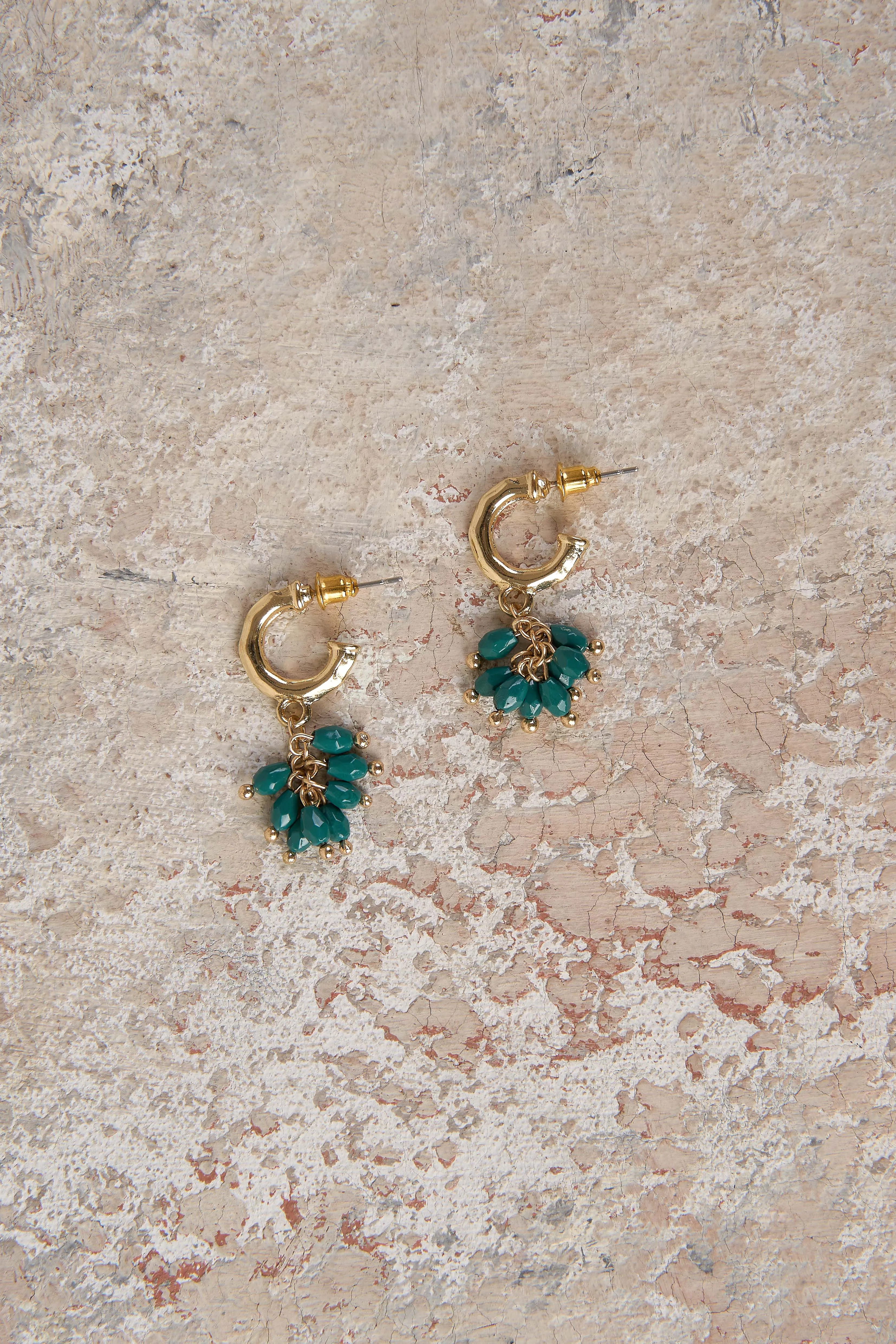 Cluster Droplet Earrings - Forest