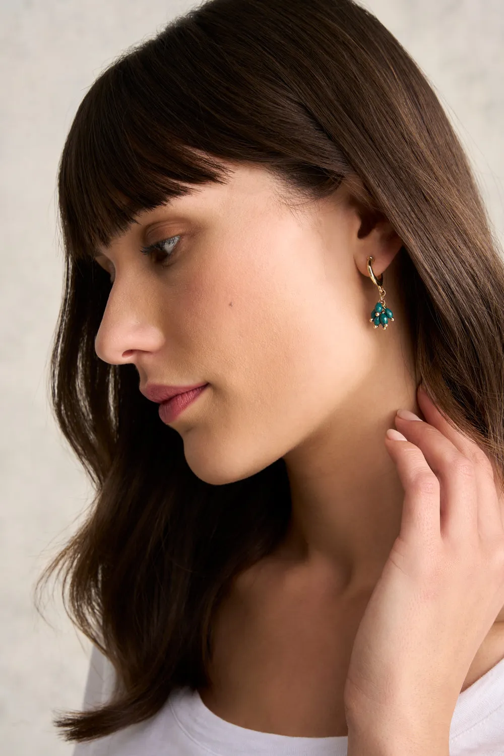 Cluster Droplet Earrings - Forest