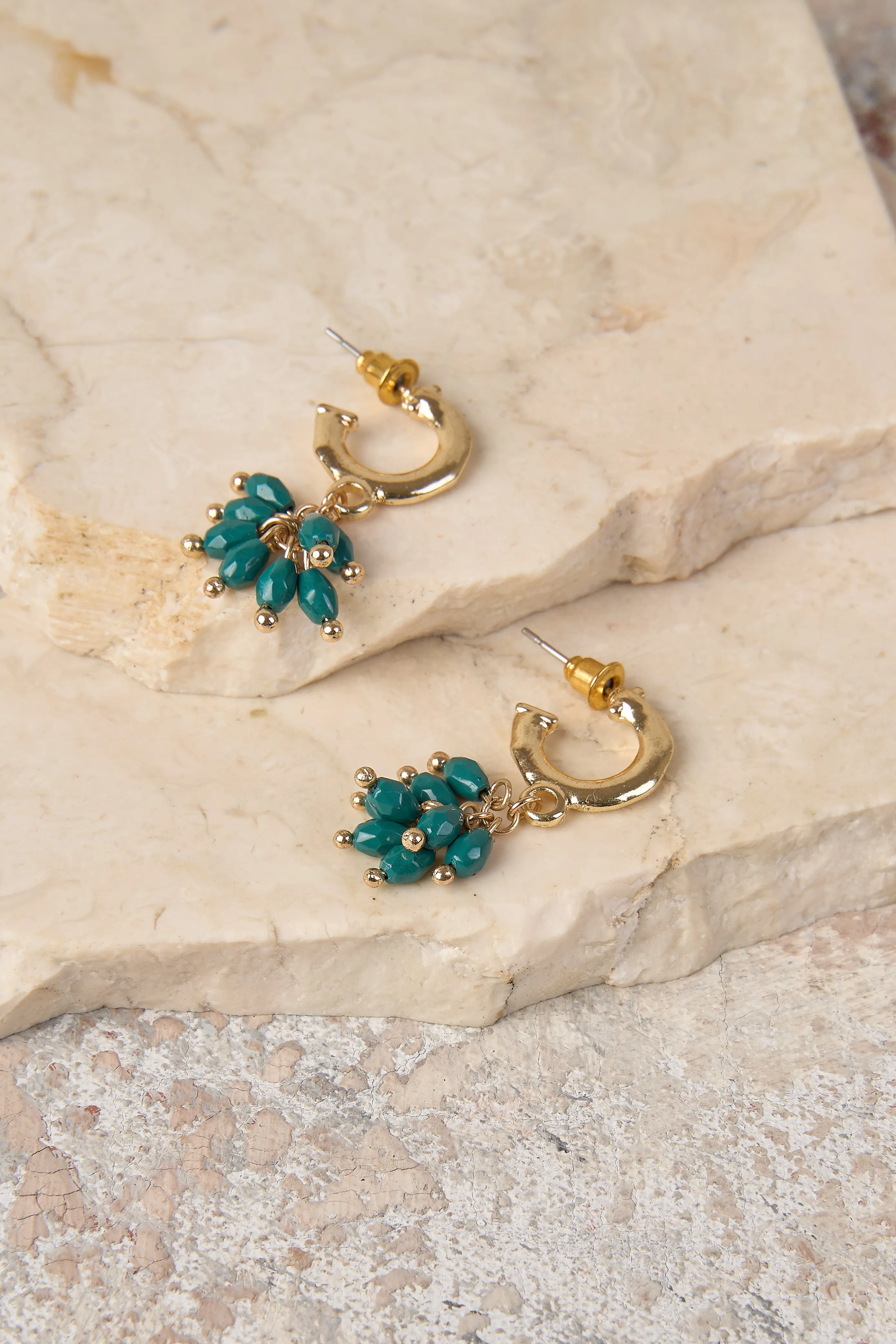 Cluster Droplet Earrings - Forest