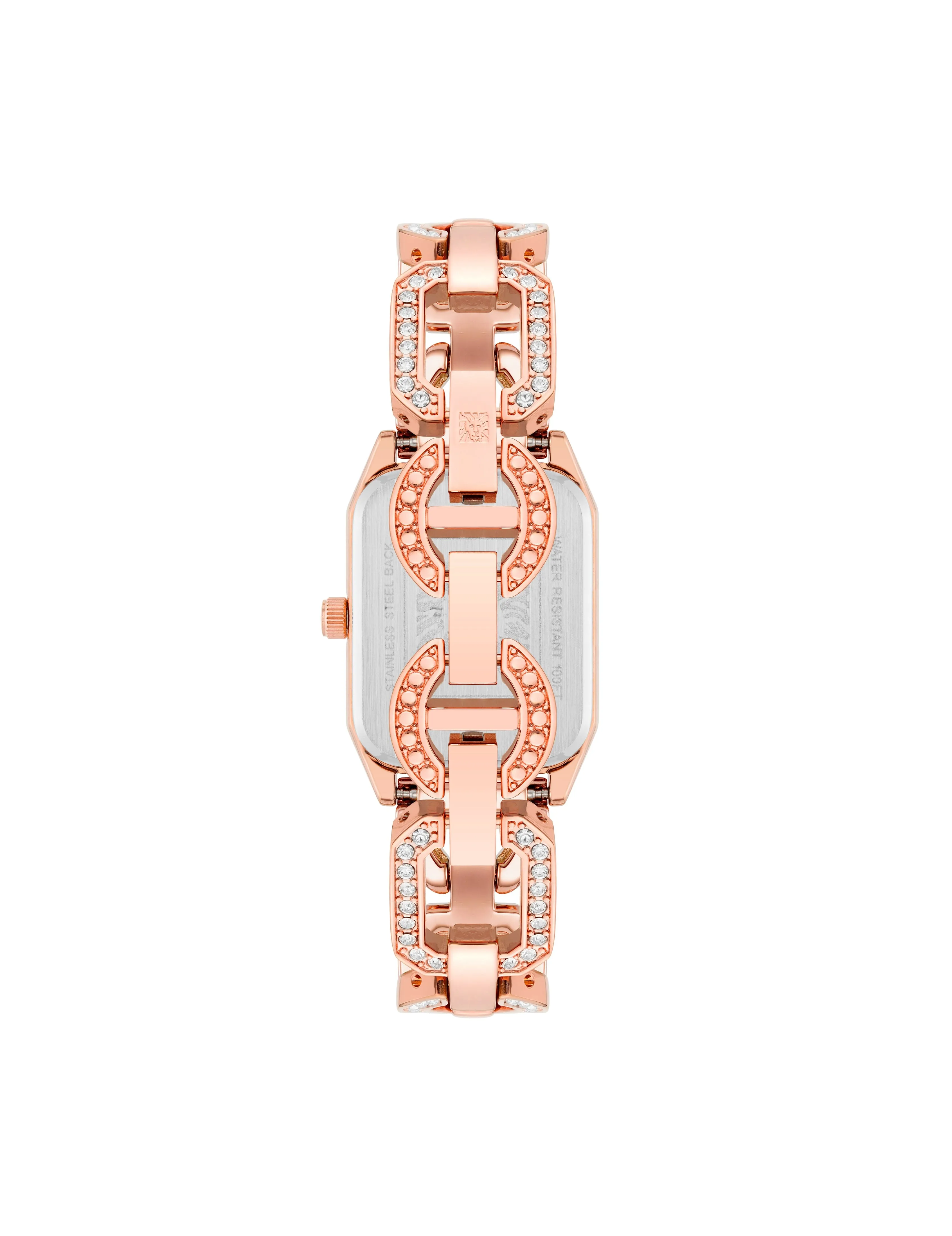Crystal Accented Open Link Watch