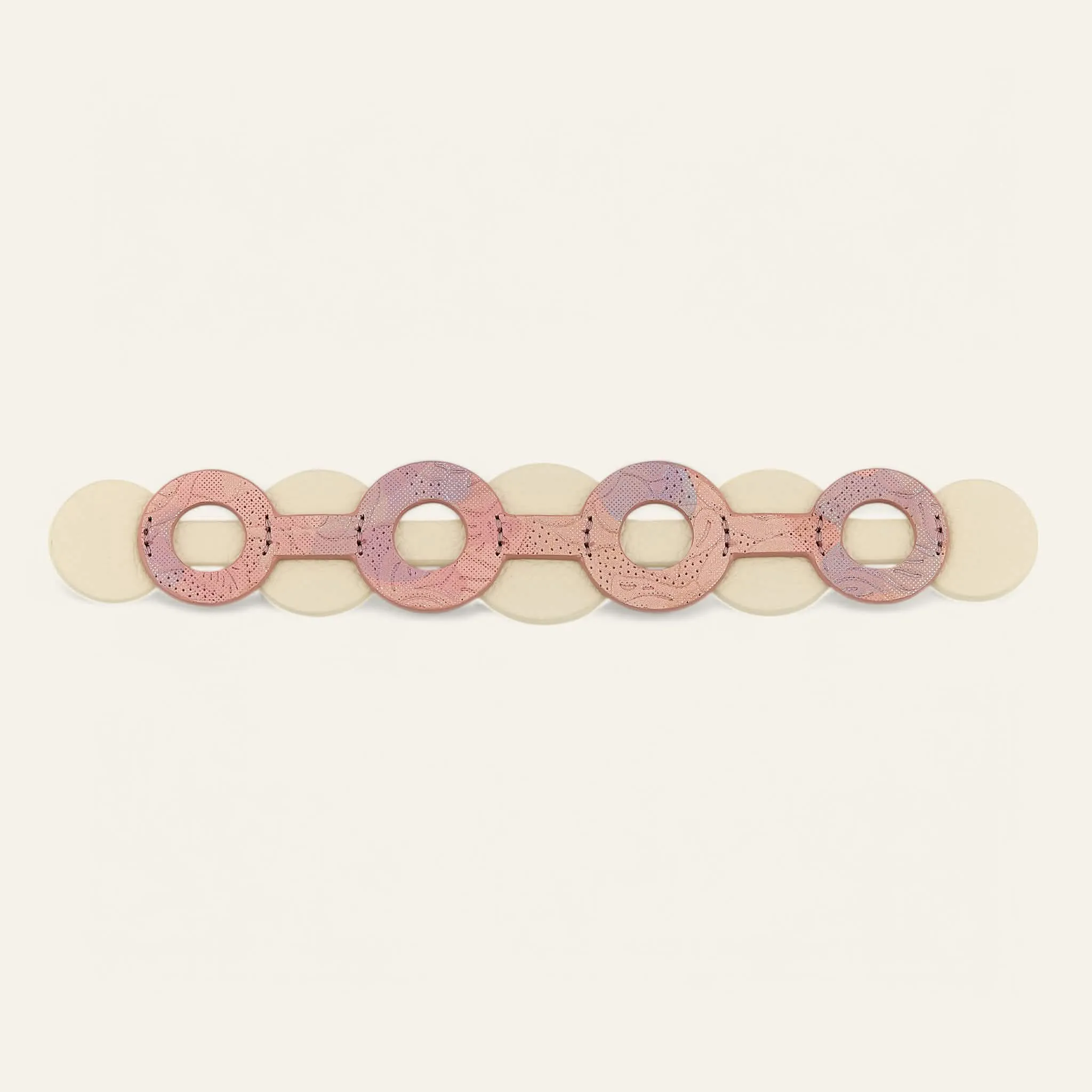 Deco Discs | Garden Of Roses Cream with Silver hardware