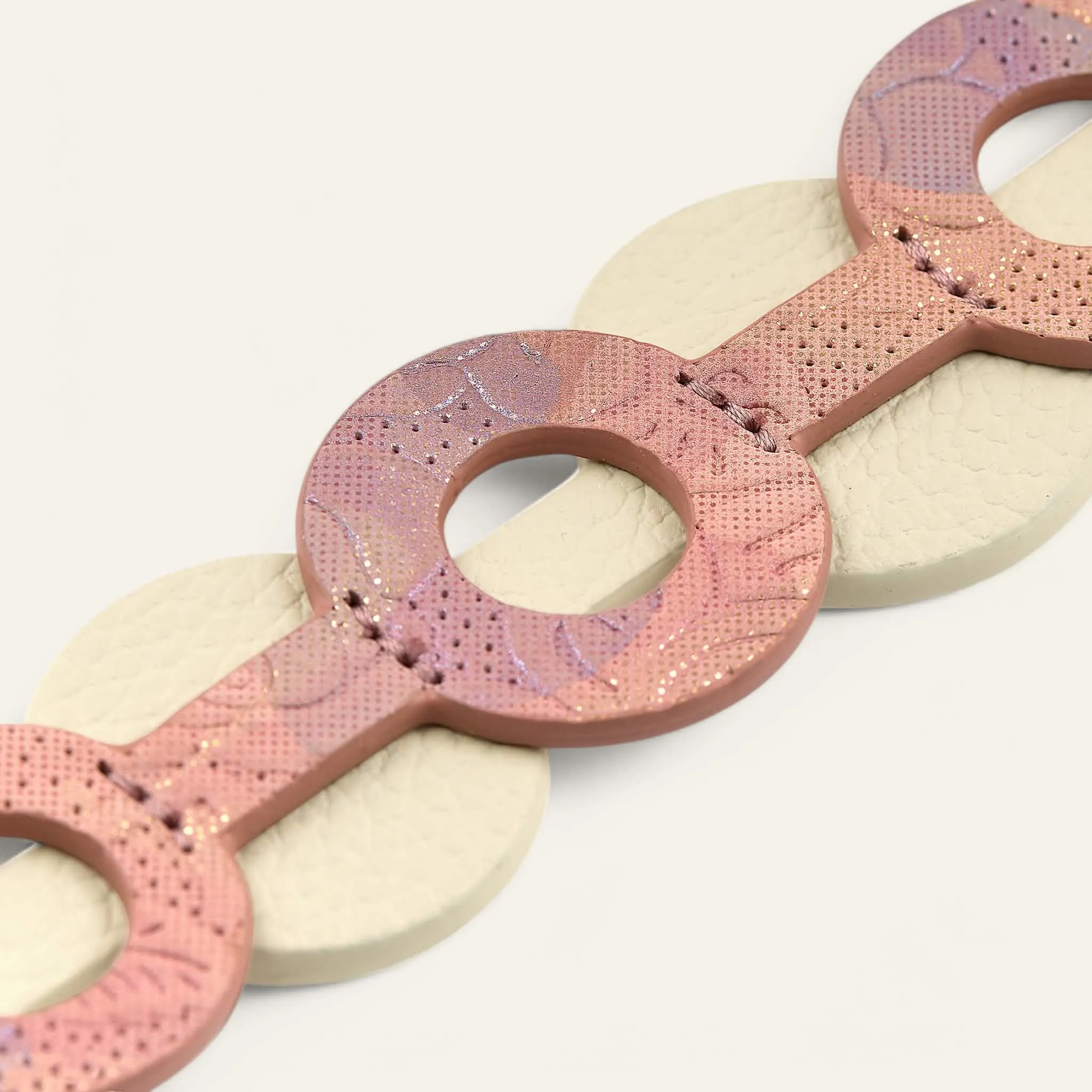 Deco Discs | Garden Of Roses Cream with Silver hardware