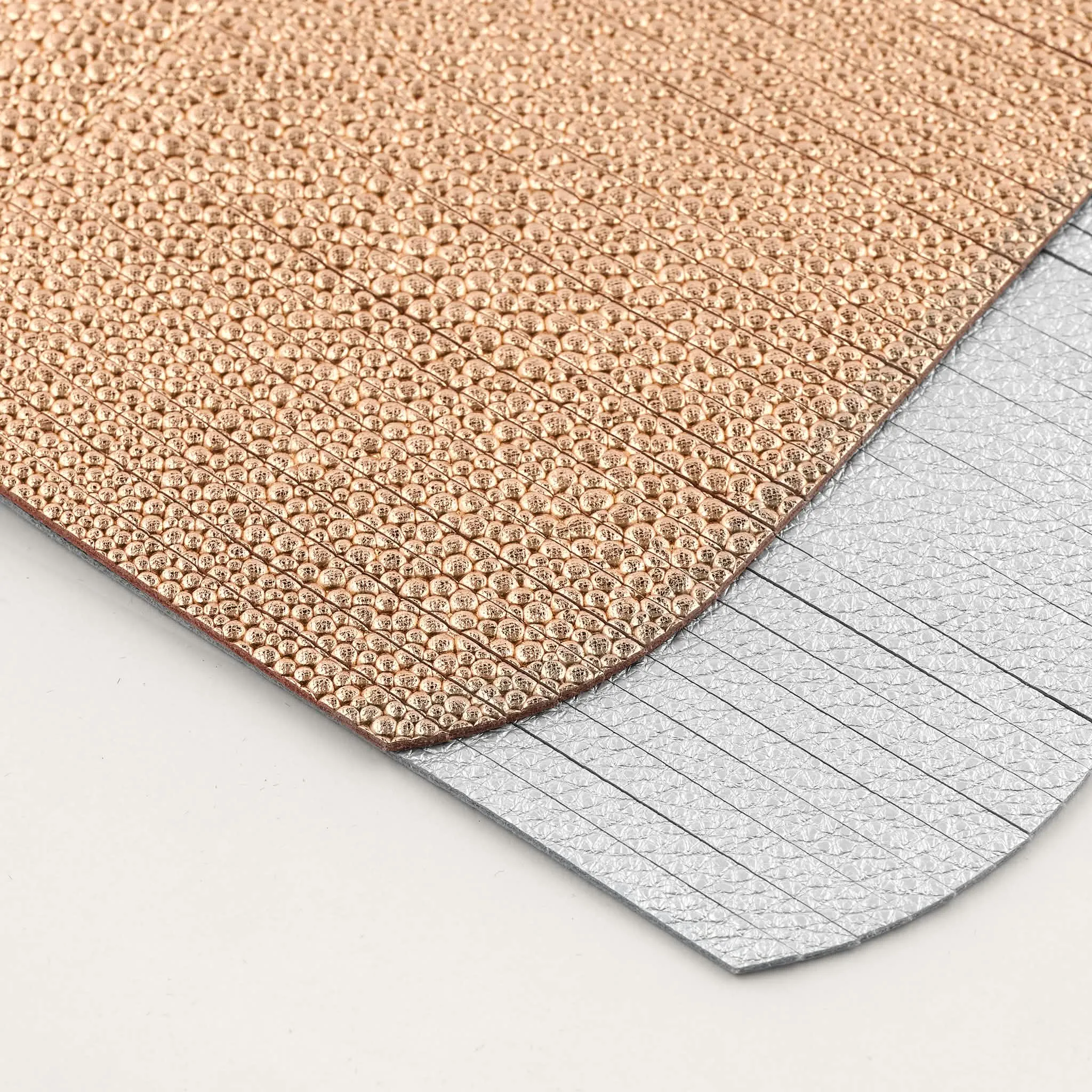 Deco Fringing | Blush Rose Soft Metallic Silver with Silver hardware