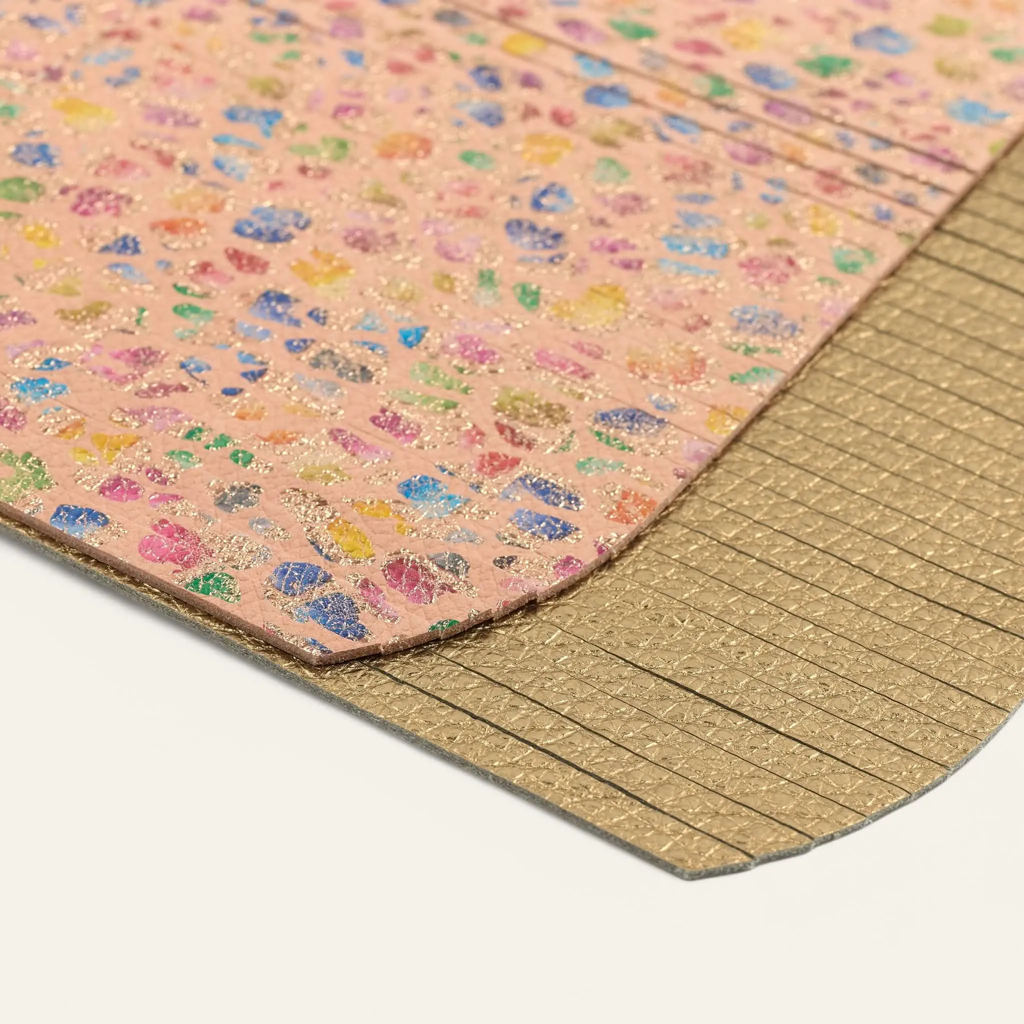Deco Fringing | Confetti Shimmer Metallic Gold with Gold hardware