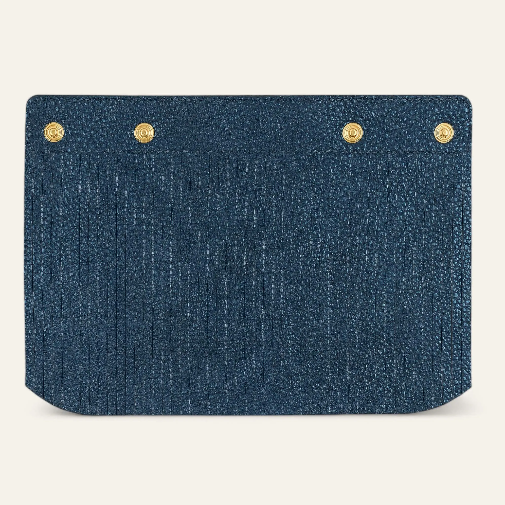 Deco Fringing | Navy Leopard Metallic Navy with Gold hardware