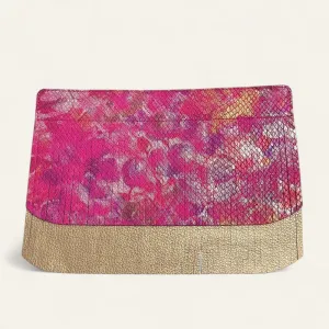 Deco Fringing | Paradise Petal Shimmer Metallic Gold with Silver hardware