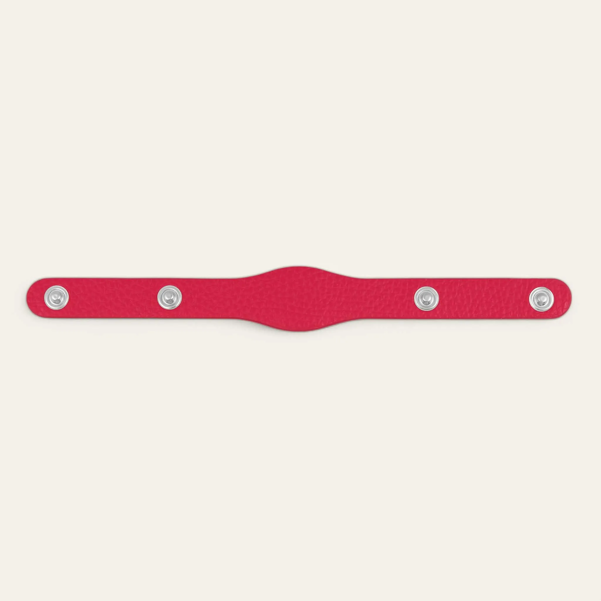 Deco Logo | Pillarbox Red with Silver hardware