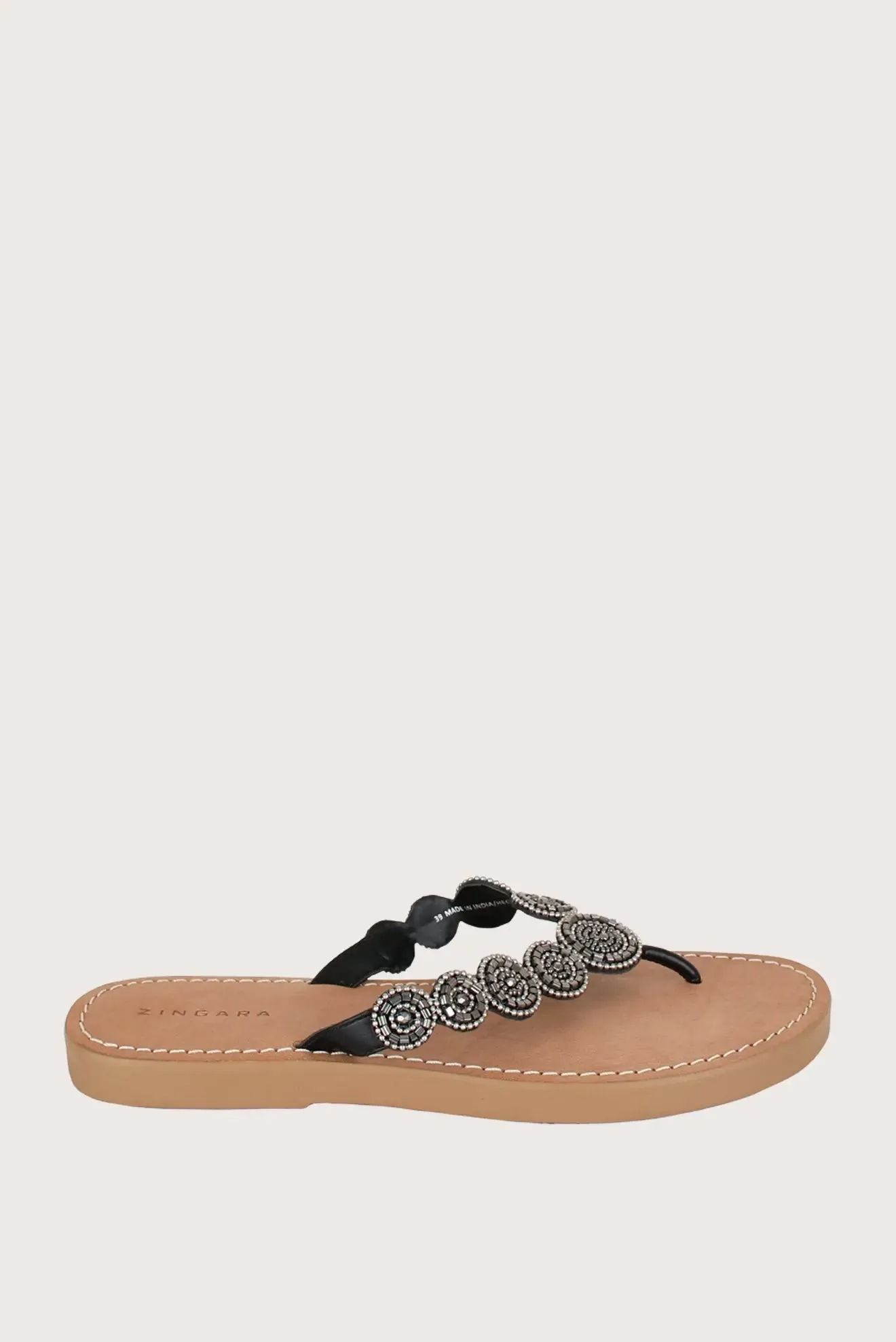Eva Cristal Sandal Black