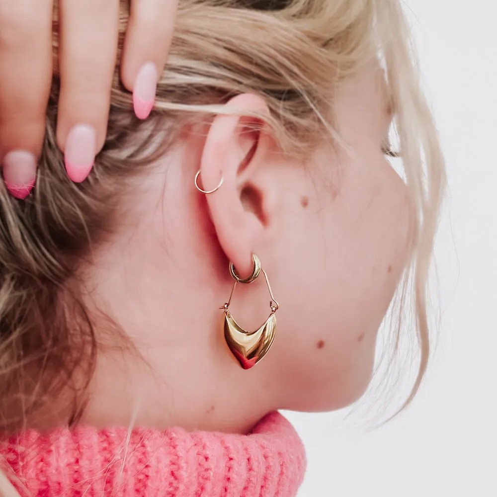 Forever Yours Heart Drop Earrings - WATERPROOF