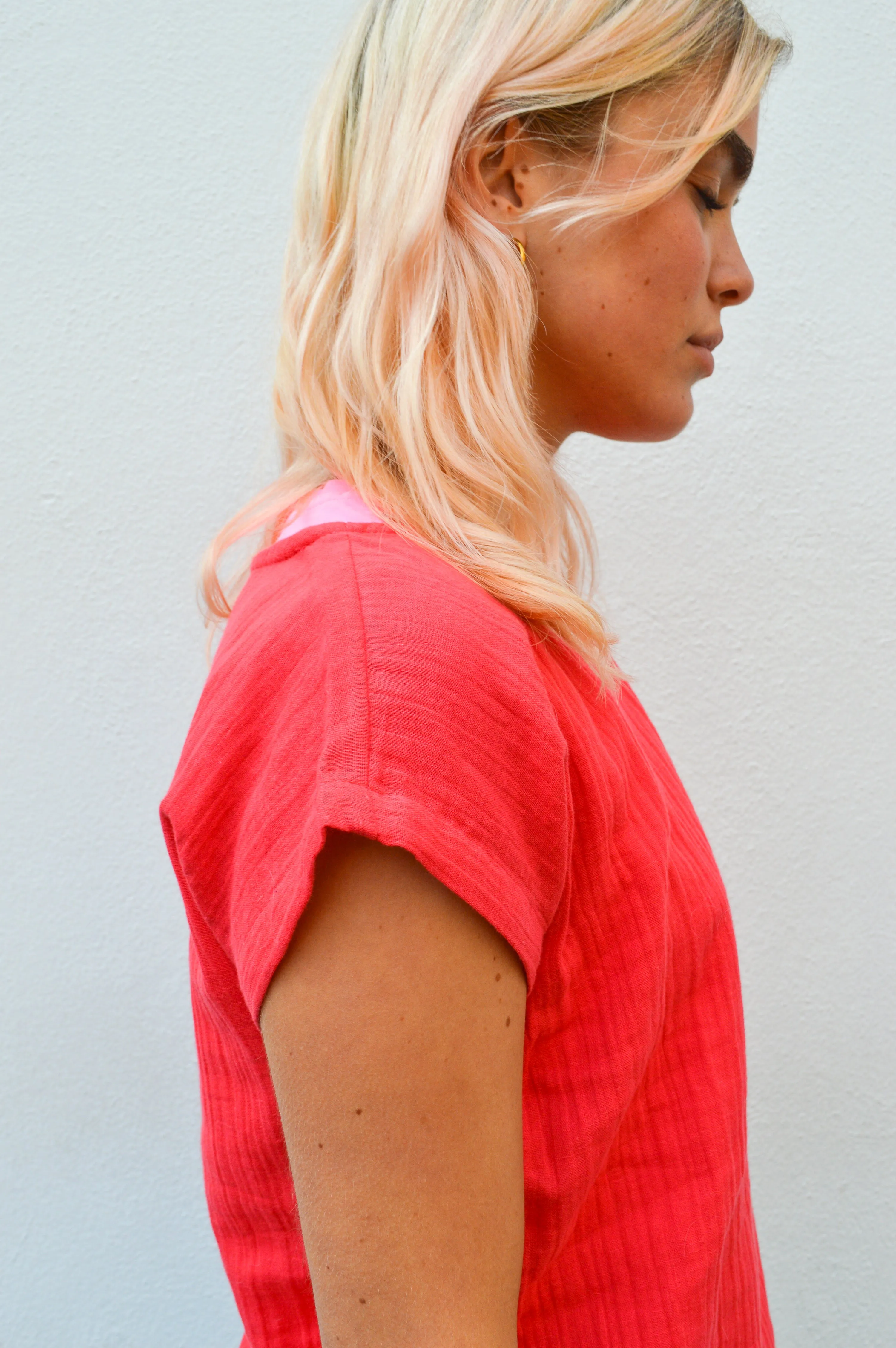 Fransa Manua Teaberry Blouse