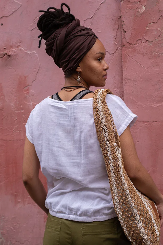 Fransa Manua White Blouse