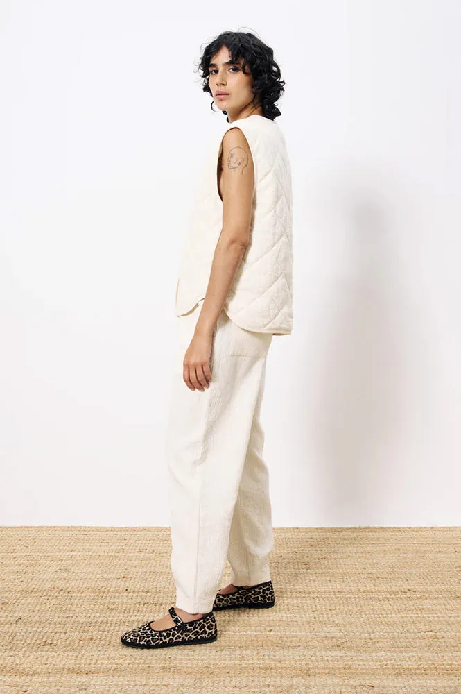 FRNCH Eglentine Cream Gilet