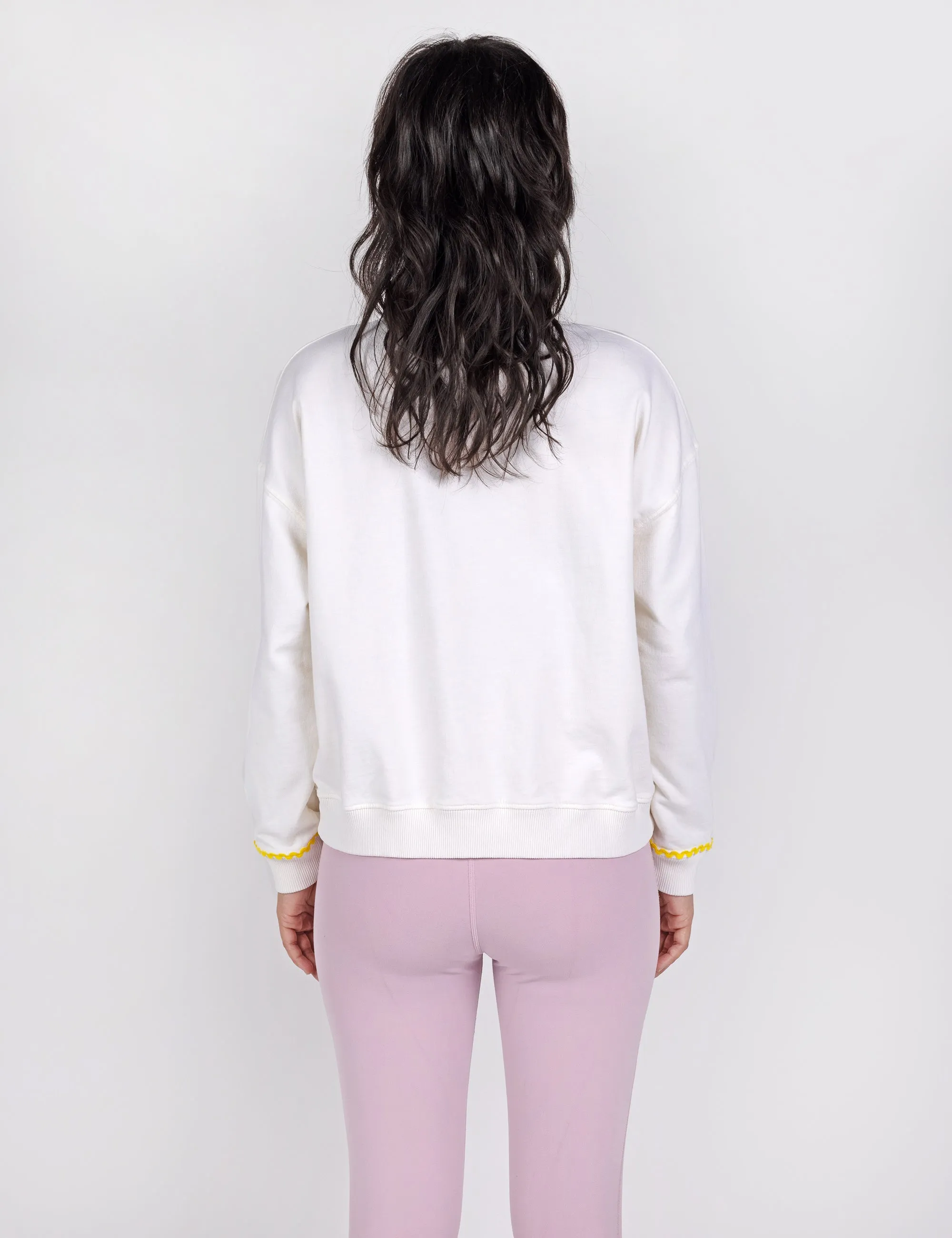 Funny Business Crop Crew Sweatshirt