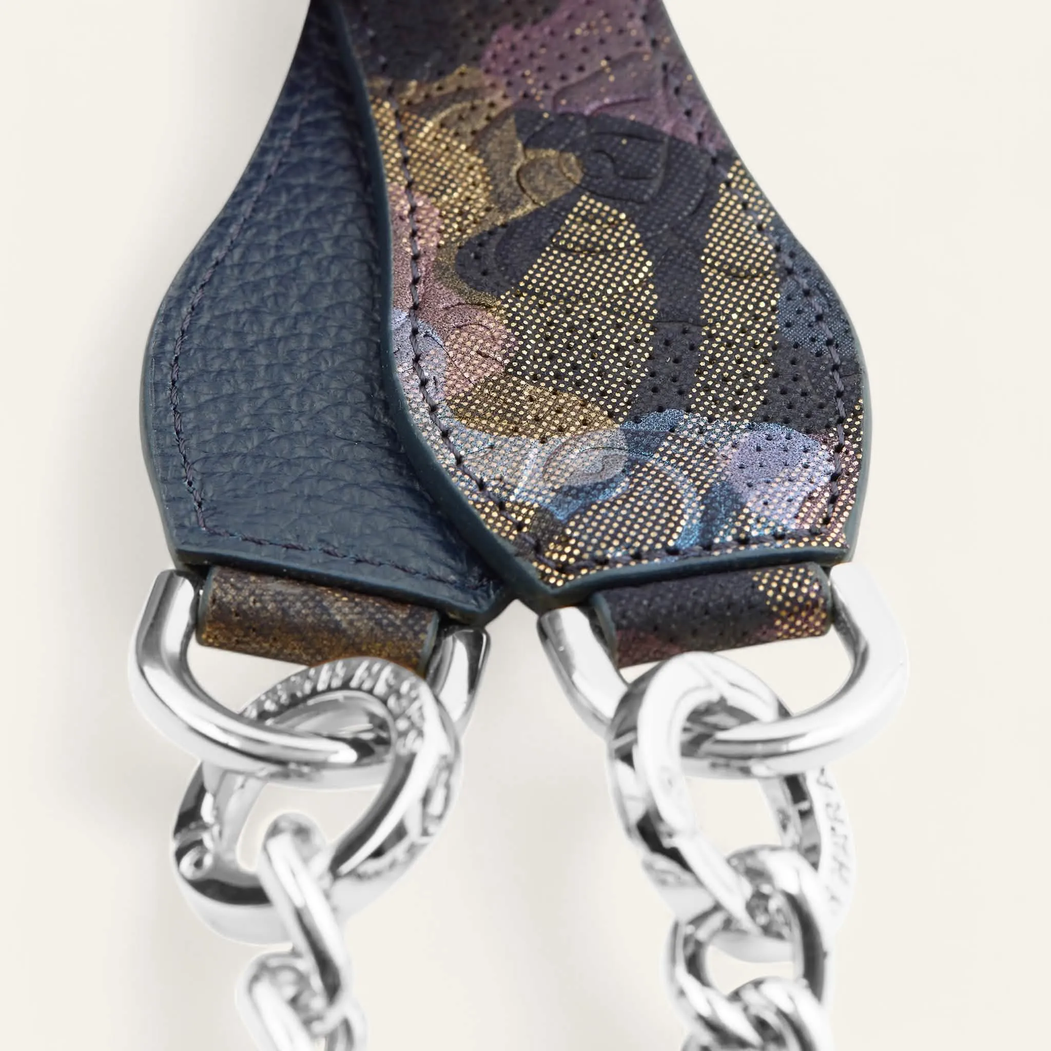 Gemini Strap | Enchanted Forest Space with Silver hardware