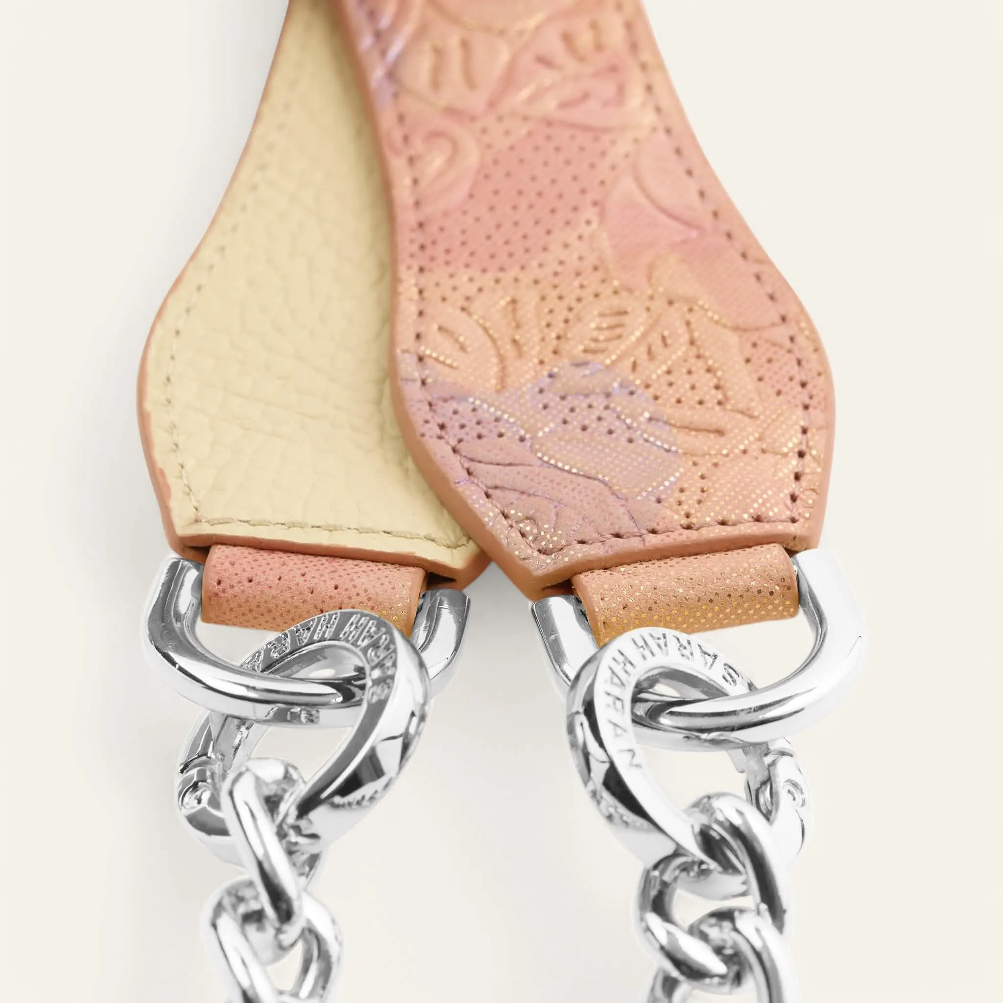 Gemini Strap | Garden Of Roses Cream with Silver hardware
