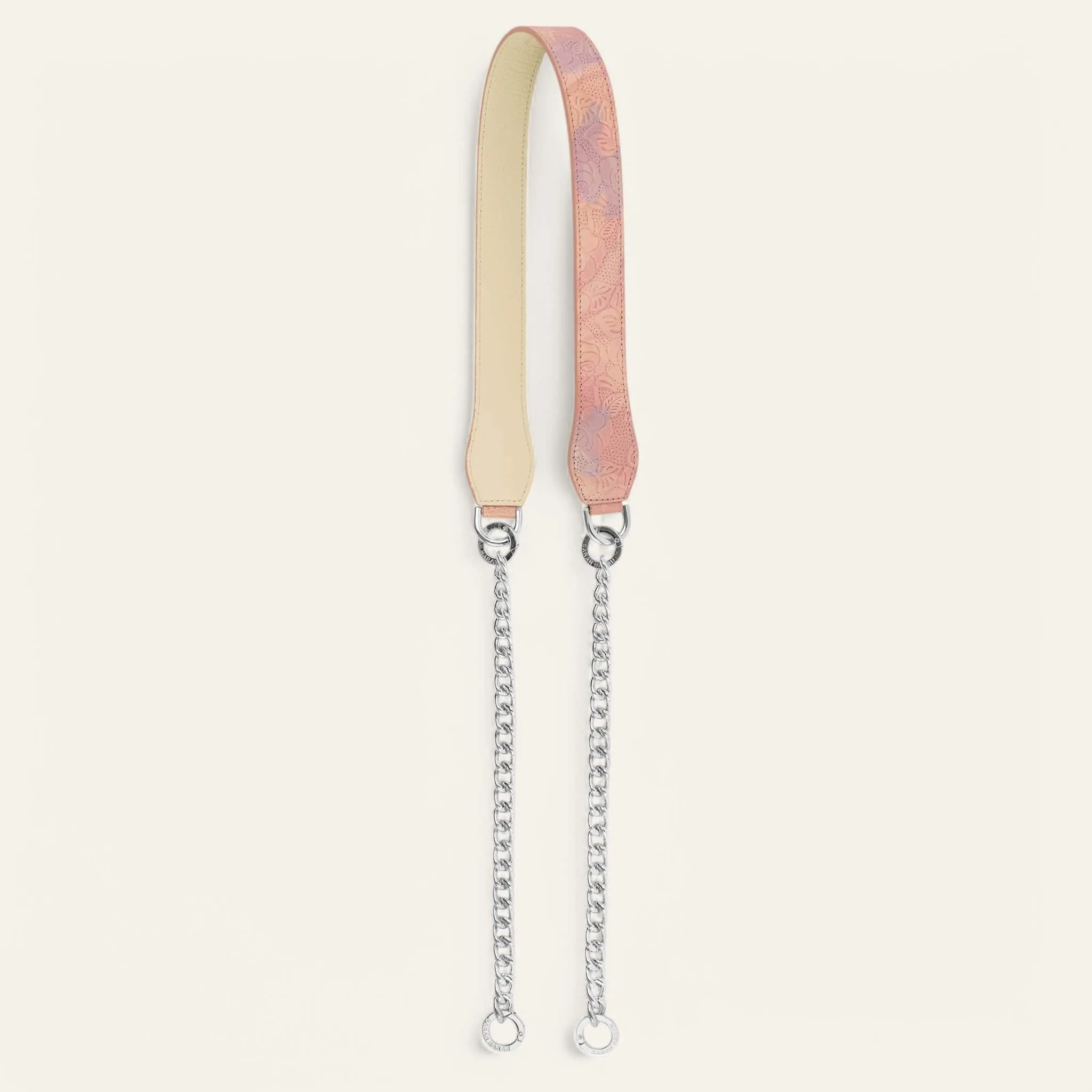 Gemini Strap | Garden Of Roses Cream with Silver hardware