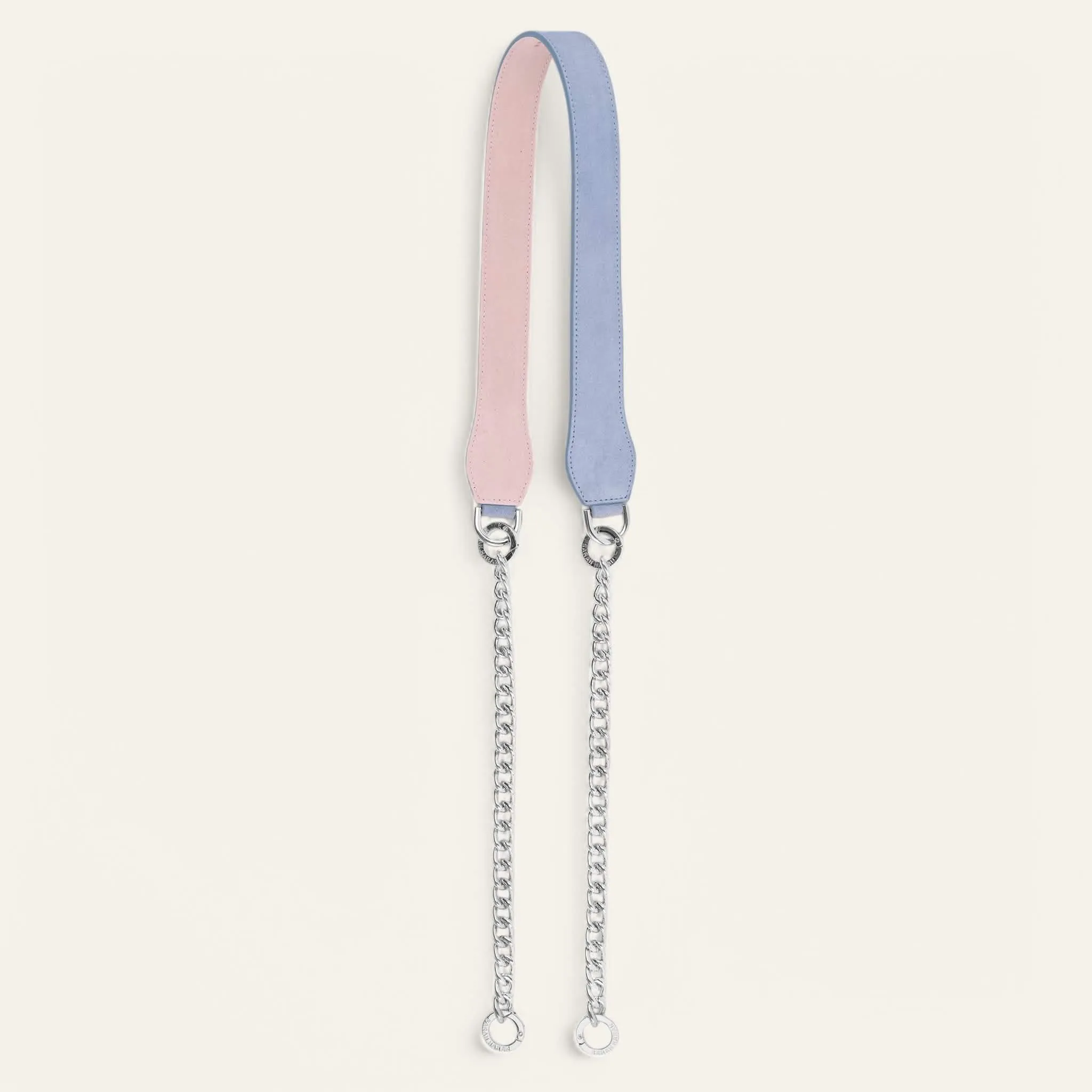 Gemini Strap | Periwinkle Soft Pink with Silver hardware