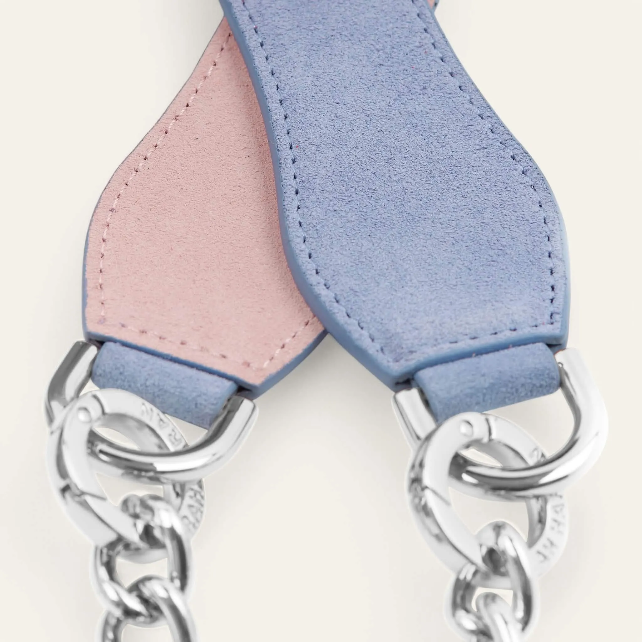 Gemini Strap | Periwinkle Soft Pink with Silver hardware