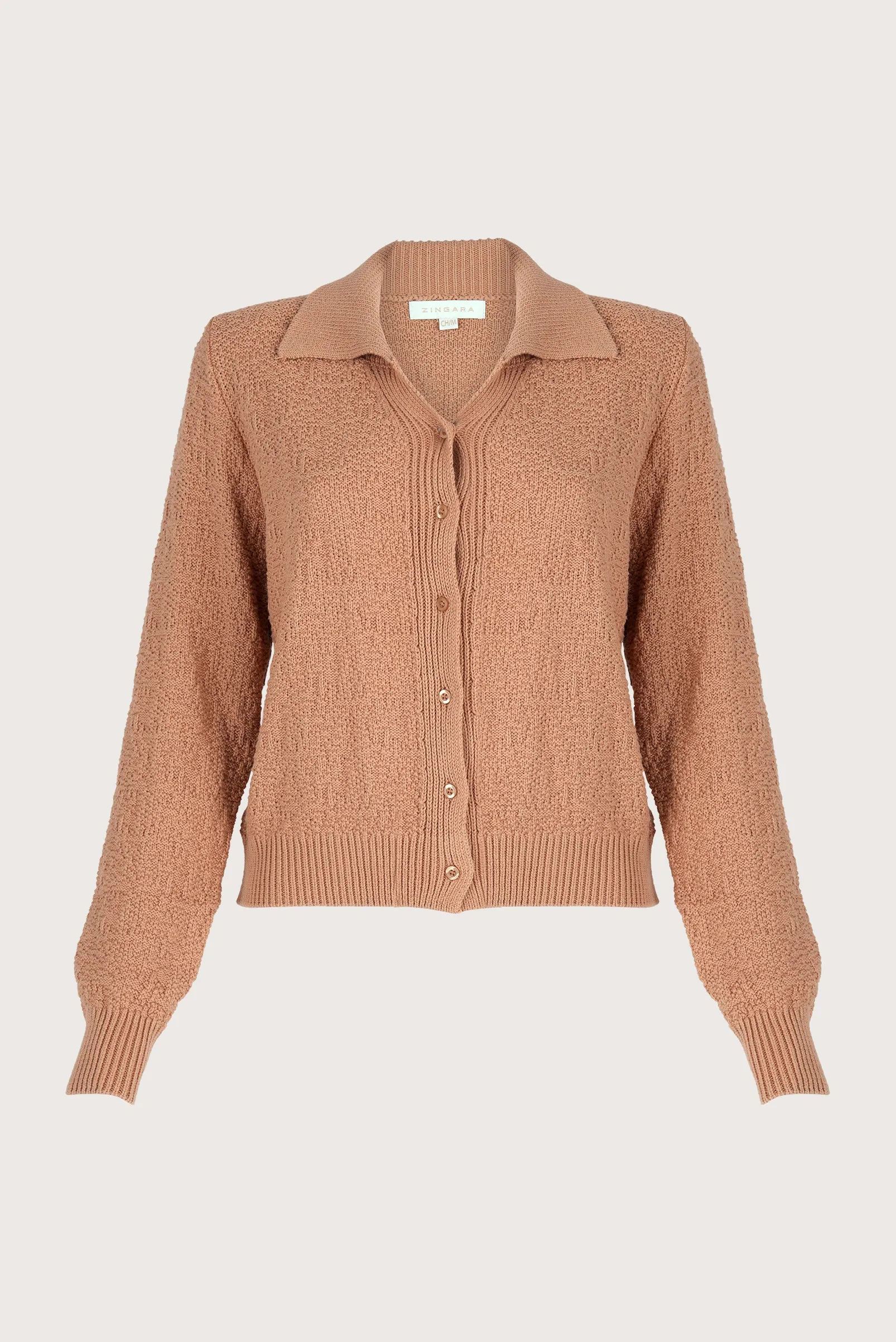 Genie Buttoned Brown