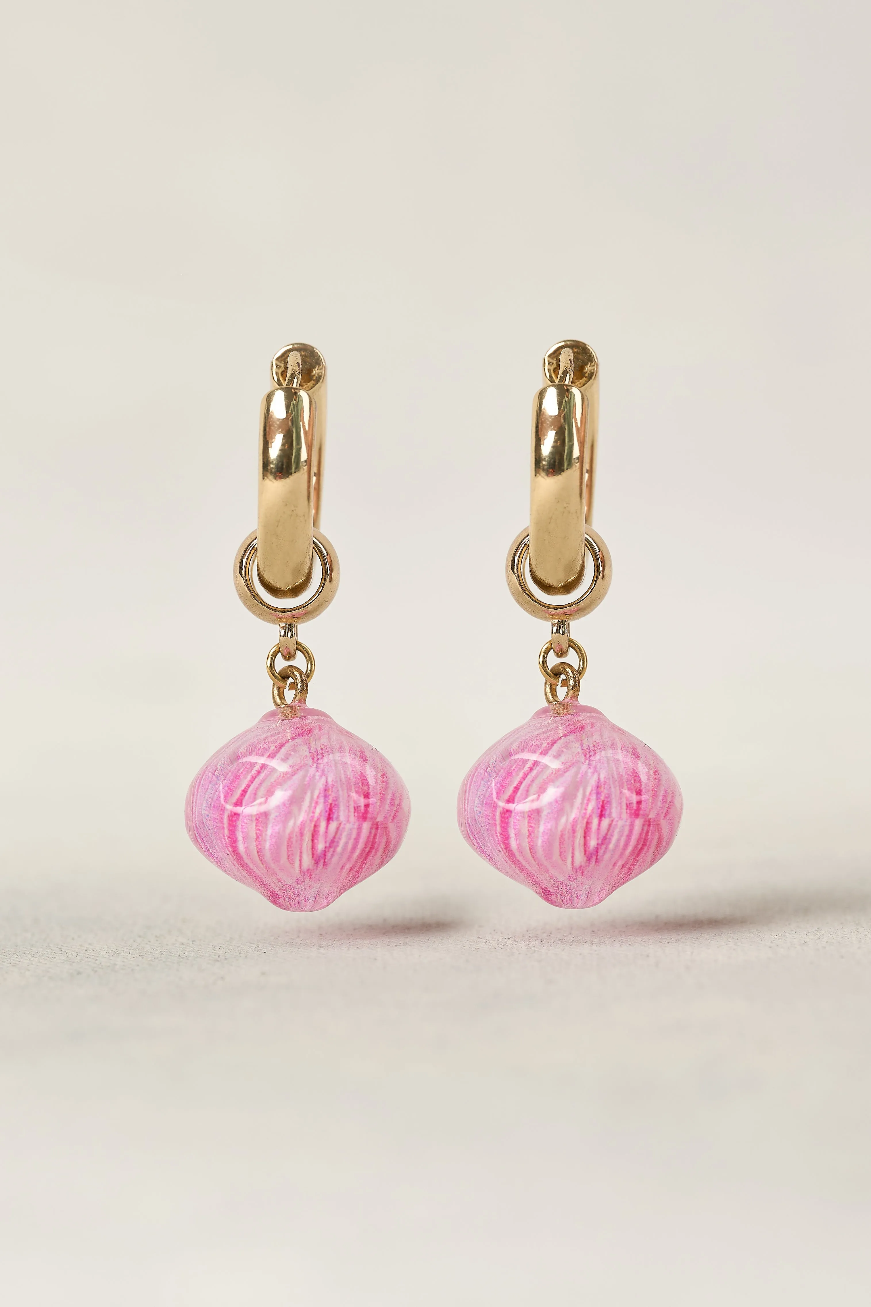Gold Murano Glass Earrings