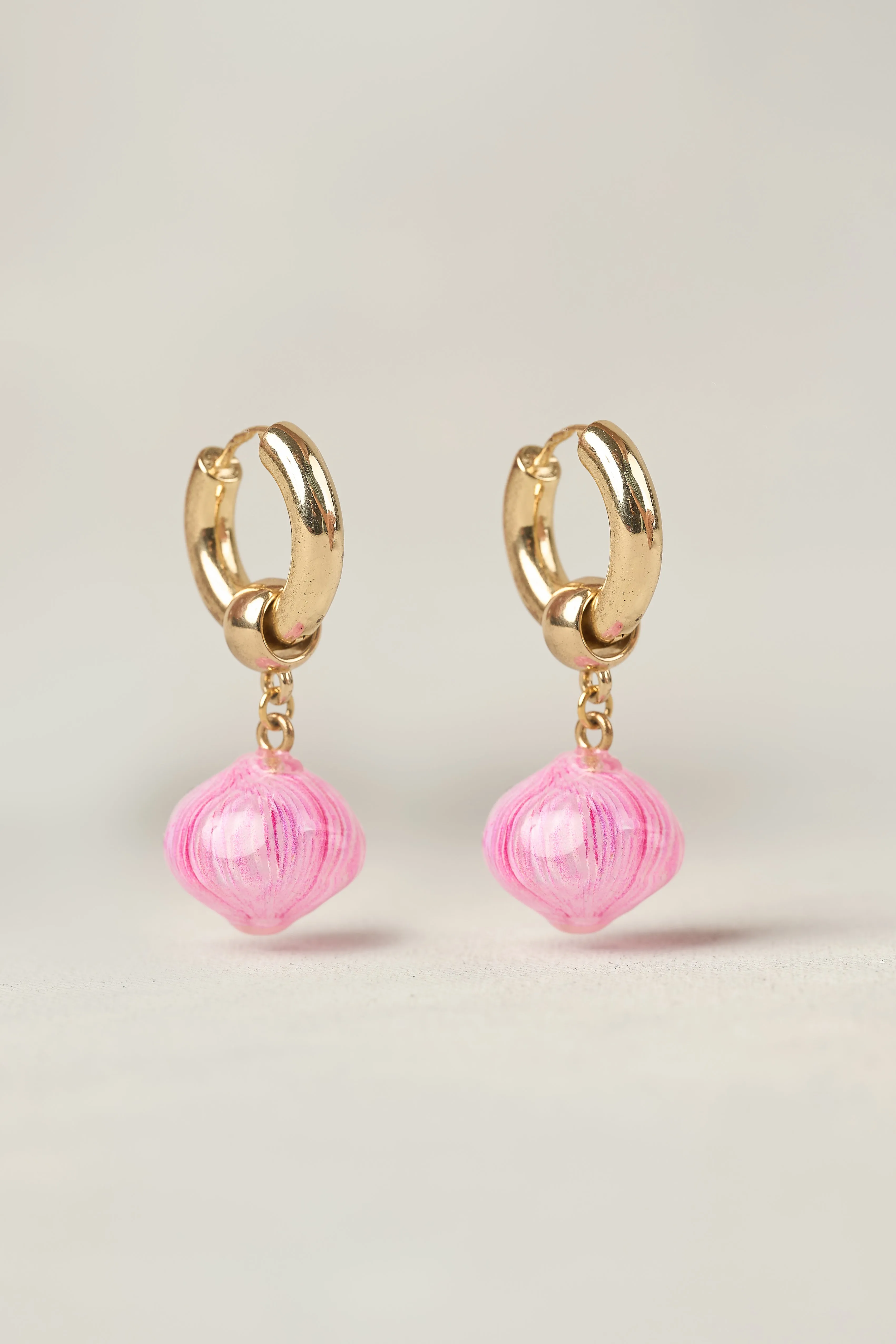 Gold Murano Glass Earrings