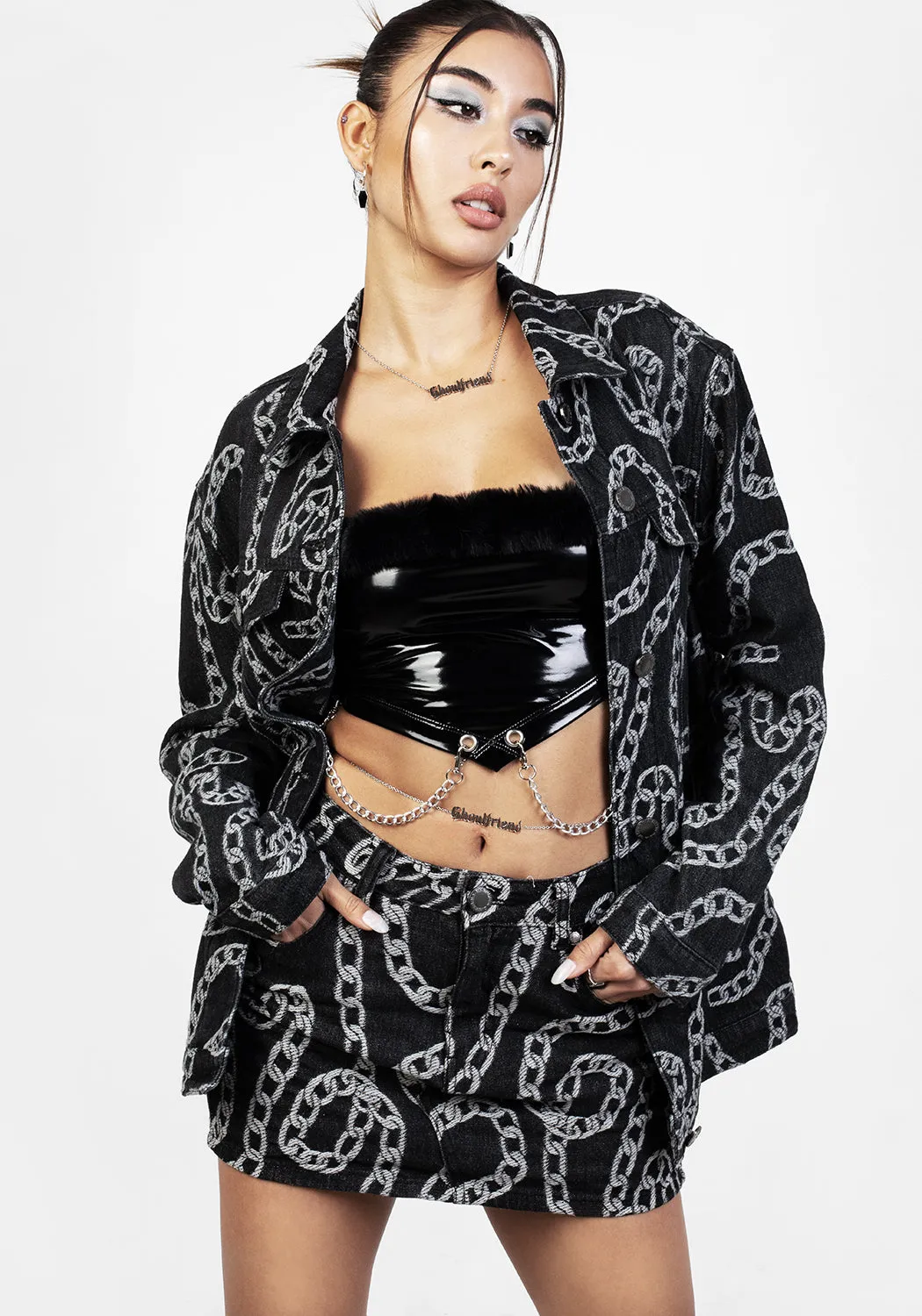 GROUNDED OVERSIZED DENIM JACKET