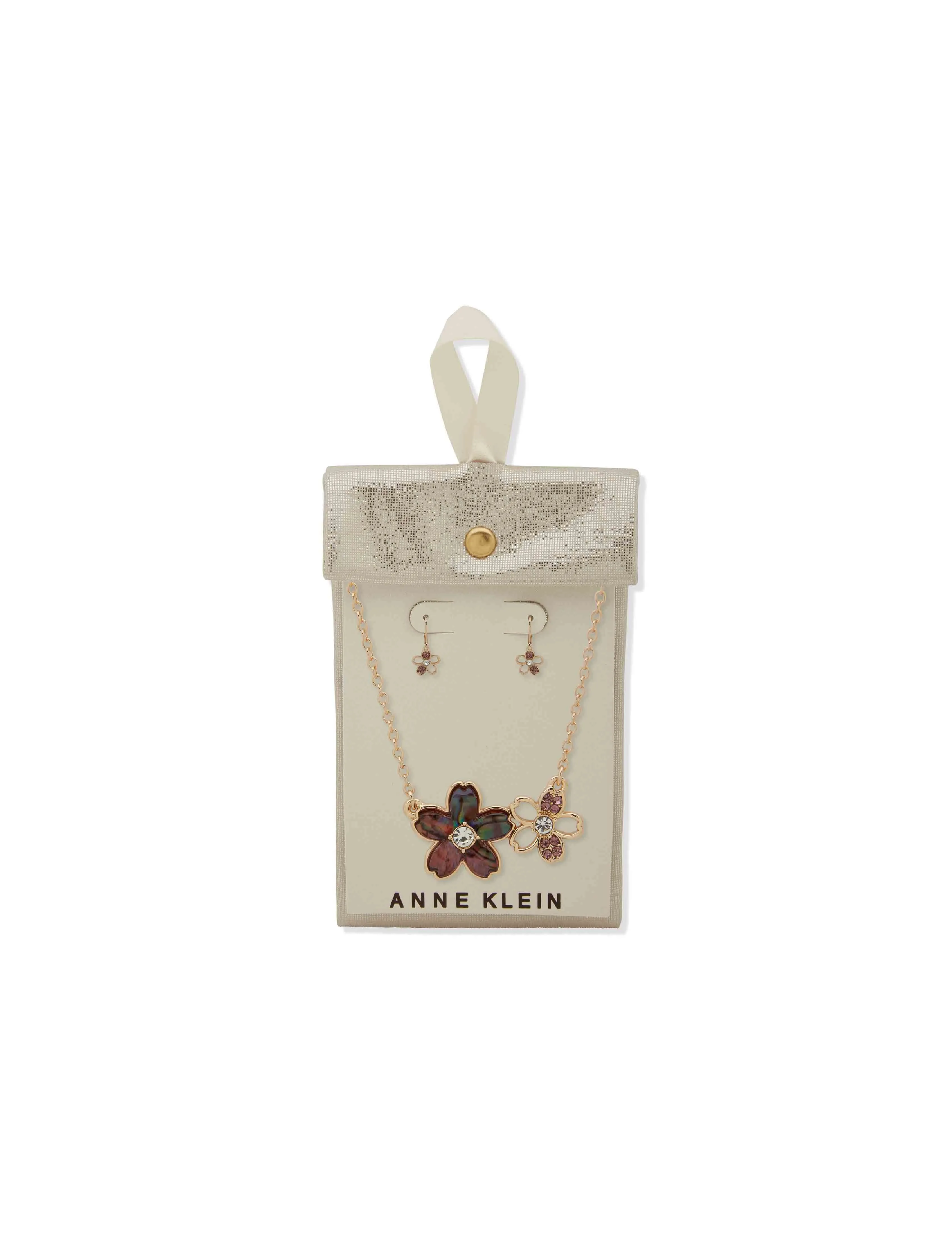 Heart Pendant Necklace and Earring Set