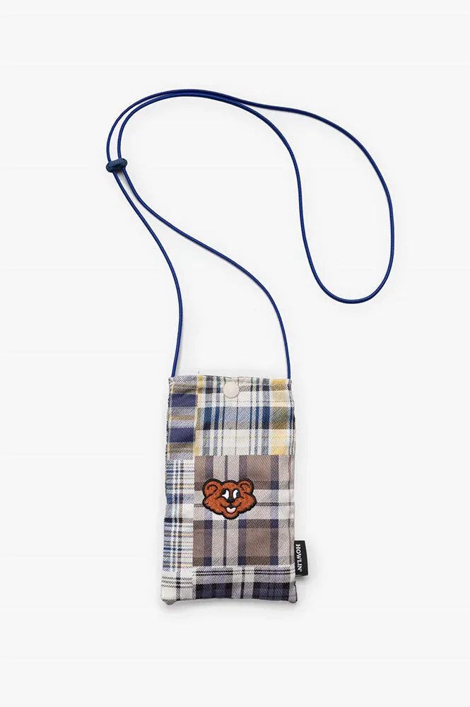 Howlin Magic Shaggy Bear Blue Madras Pouch