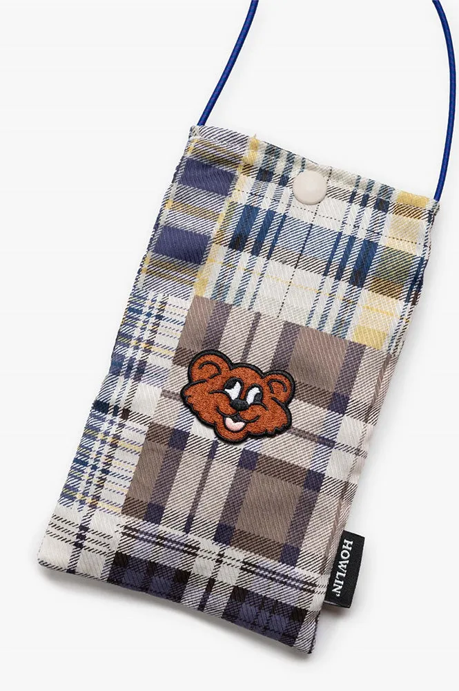 Howlin Magic Shaggy Bear Blue Madras Pouch