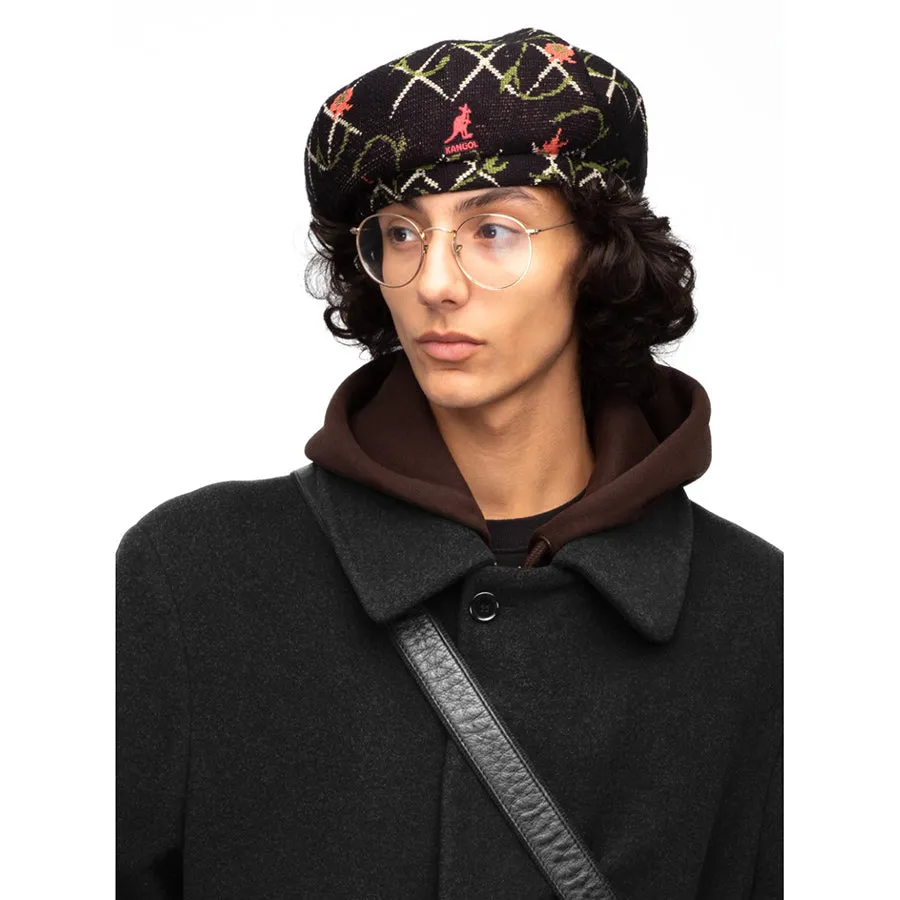 KANGOL TAPESTRY JAX BERET_BLACK FLORAL_L