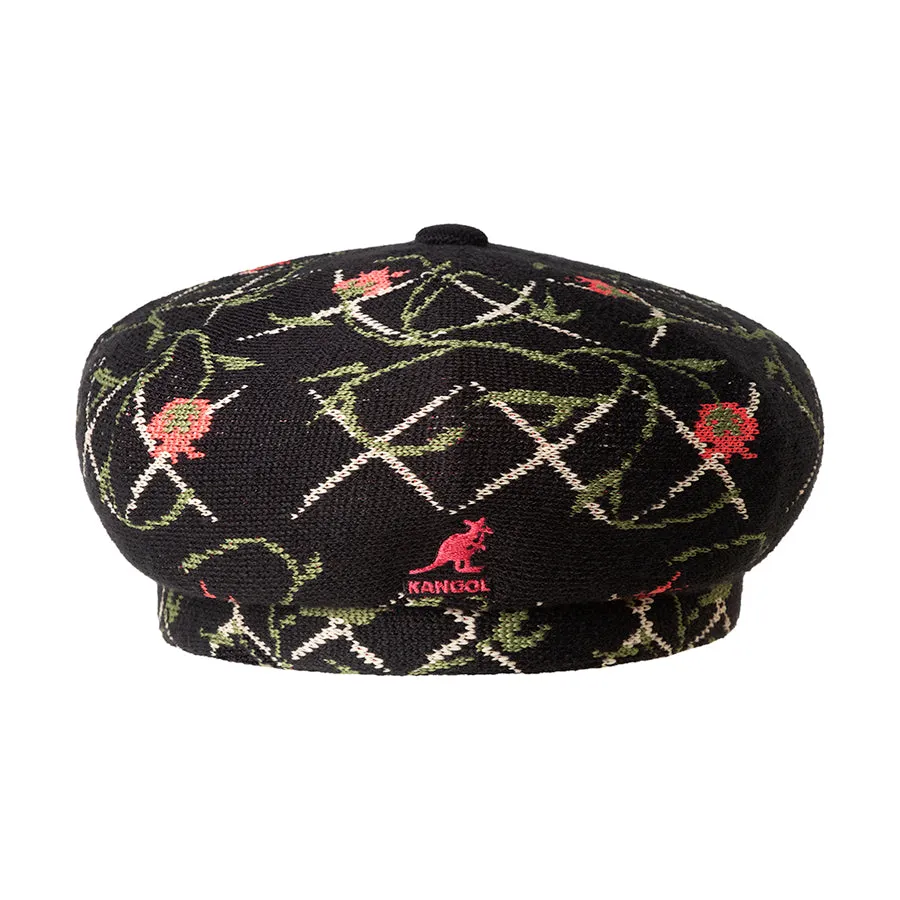 KANGOL TAPESTRY JAX BERET_BLACK FLORAL_L