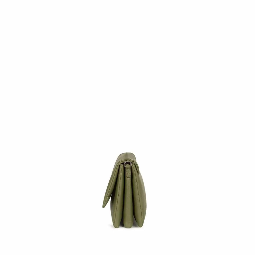 Le Valeria - Sac à main 3-en-1 en cuir vegan olive